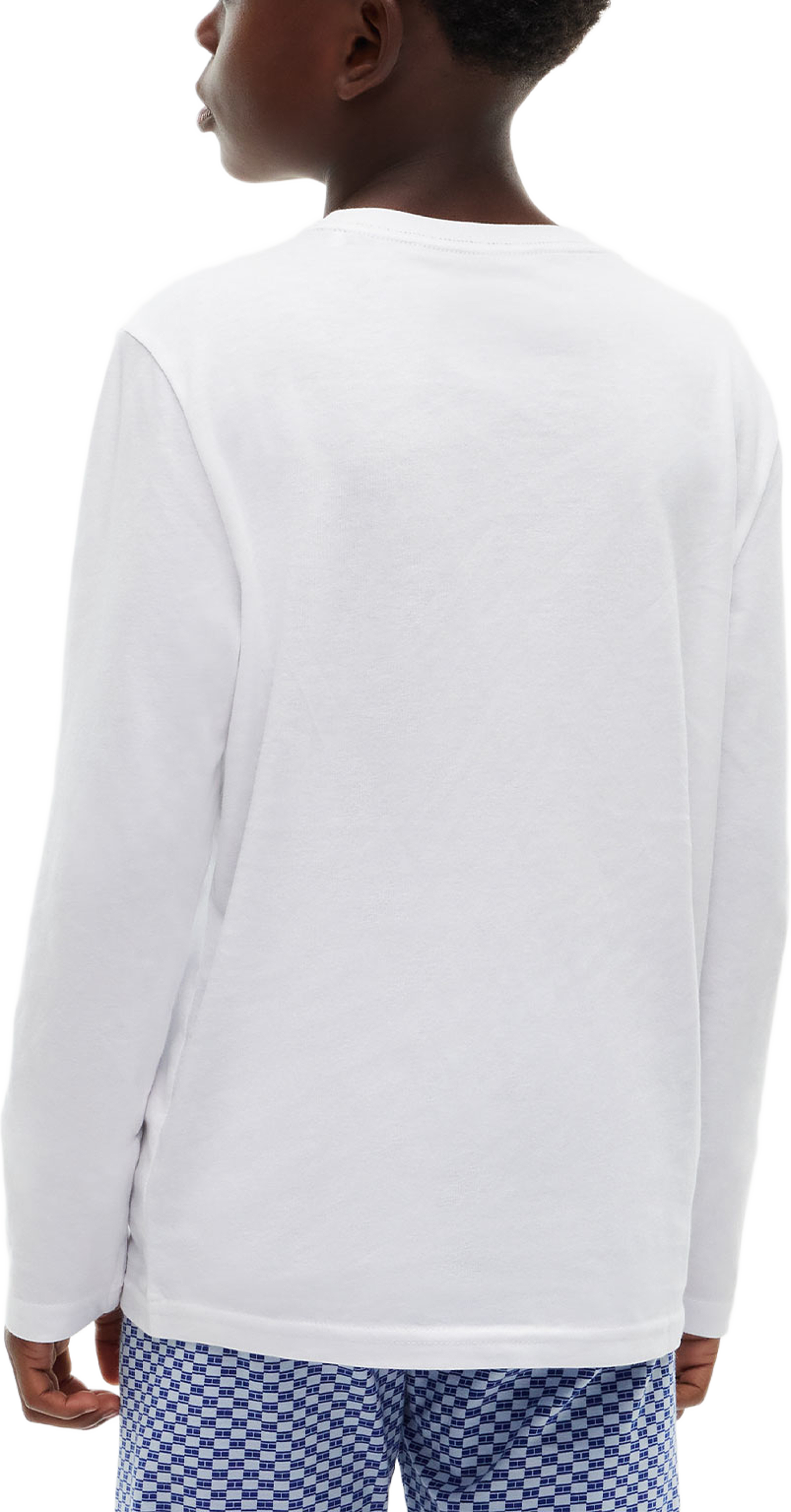 Långärmad t-shirt, 2-pack, från Tommy Hilfiger, i färgen Navy Blue/White. Klicka för att öppna bilden i stort format
