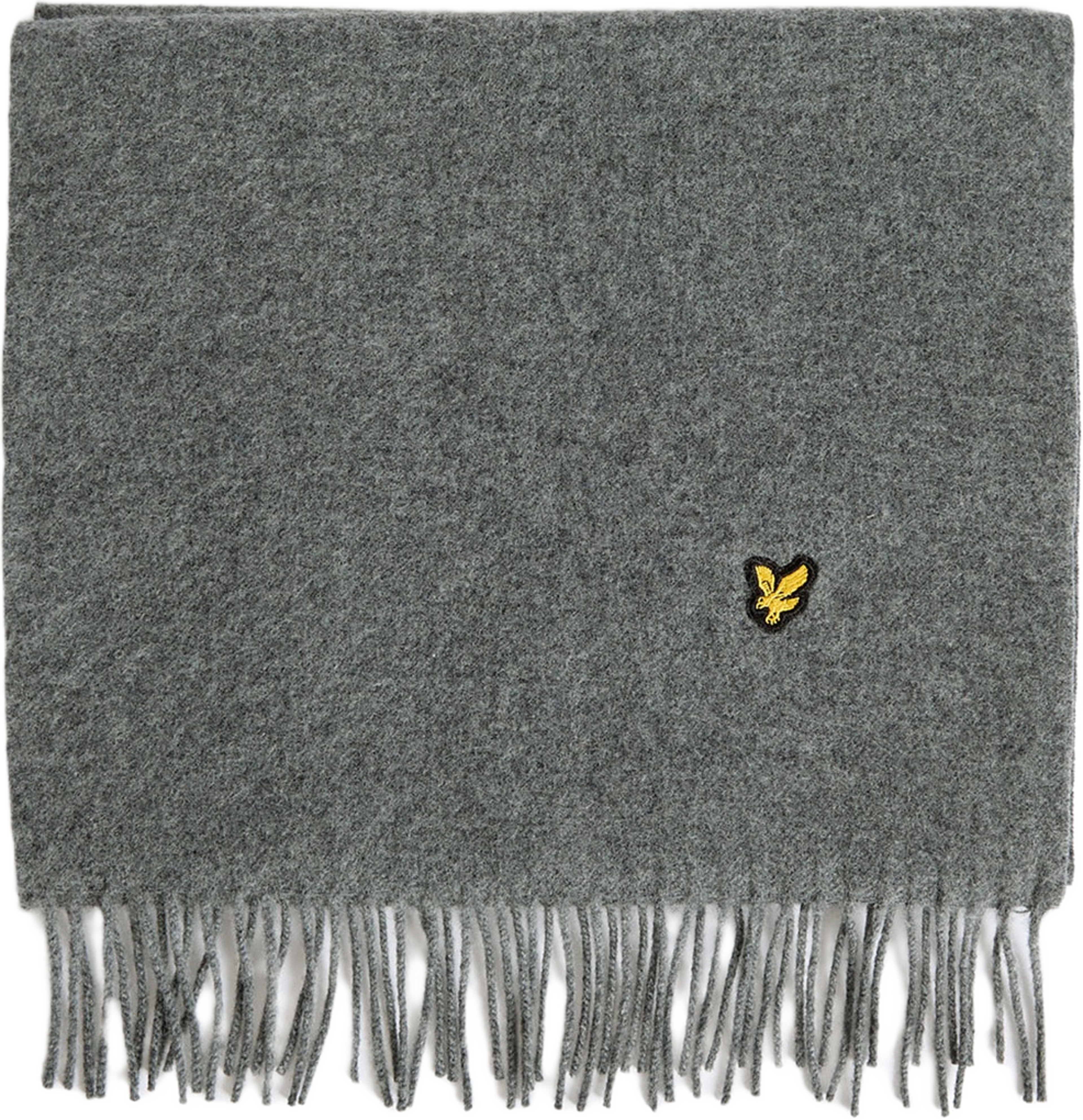 Plain Lambswool Scarf, från Lyle & Scott, i färgen Mid Grey Marl.