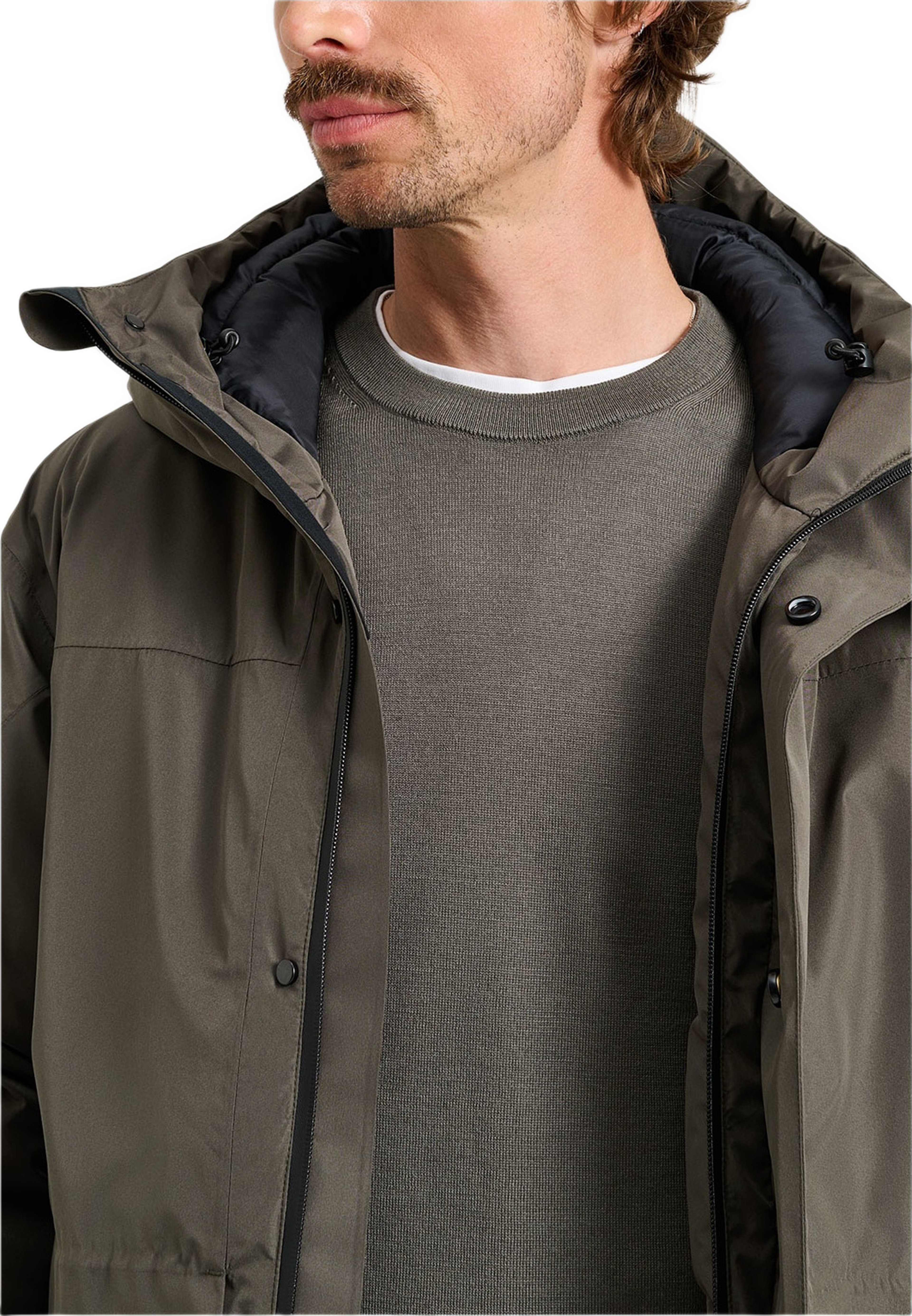 Grid Insulated Jacket, från Tretorn, i färgen Beluga. Klicka för att öppna bilden i stort format