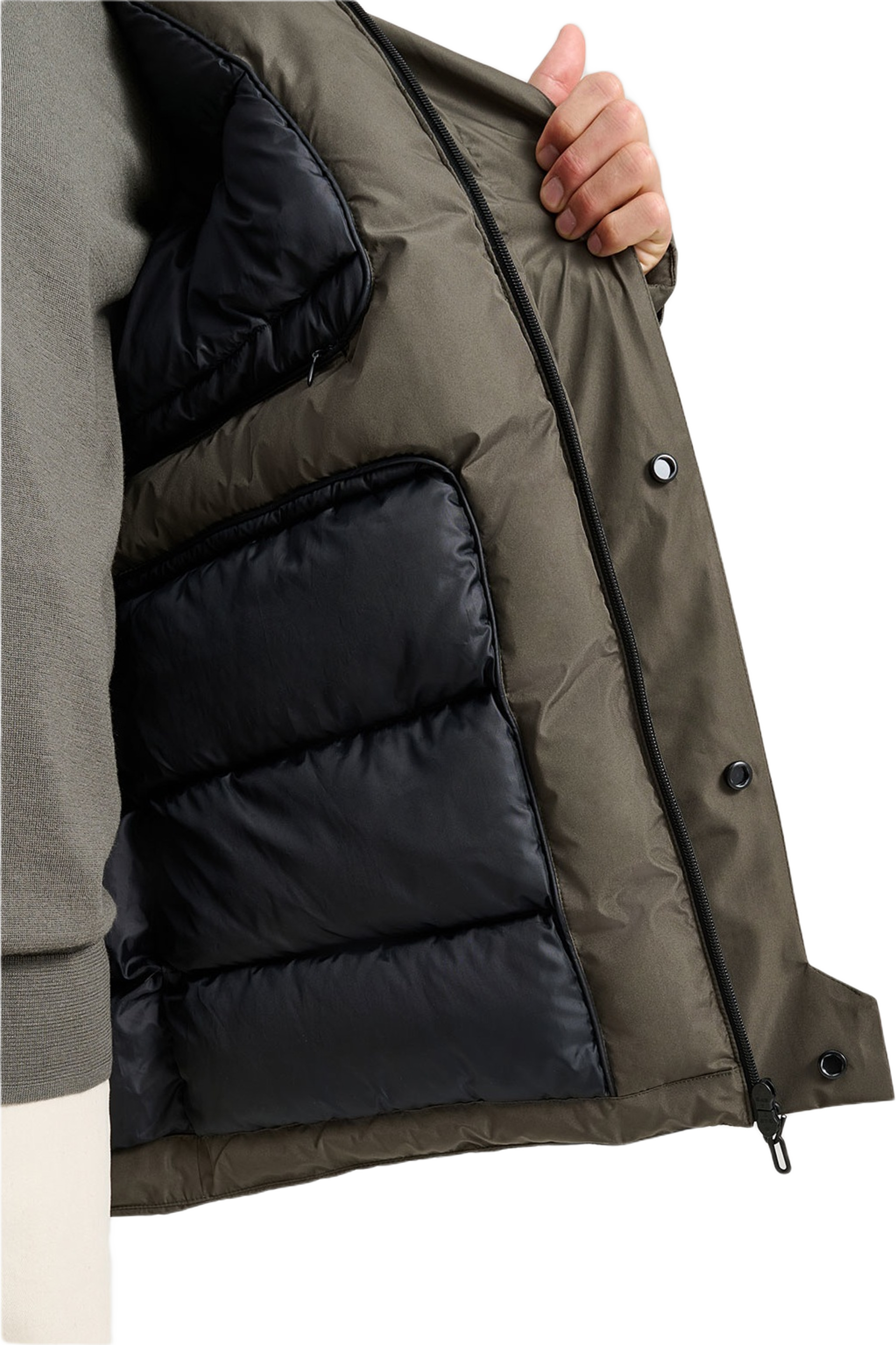 Grid Insulated Jacket, från Tretorn, i färgen Beluga. Klicka för att öppna bilden i stort format