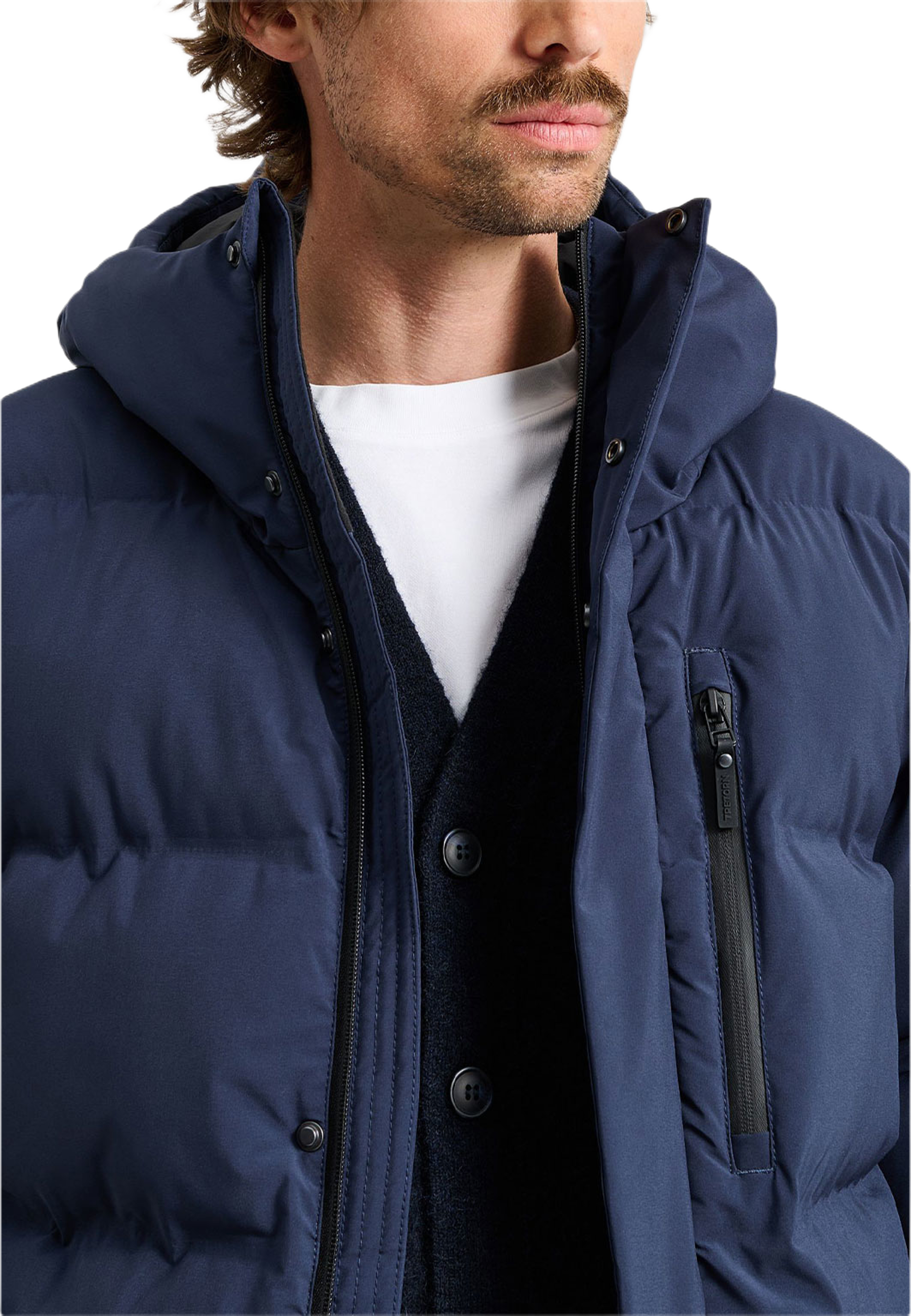 Brick Puffer Parka, från Tretorn, i färgen Deep Navy. Klicka för att öppna bilden i stort format
