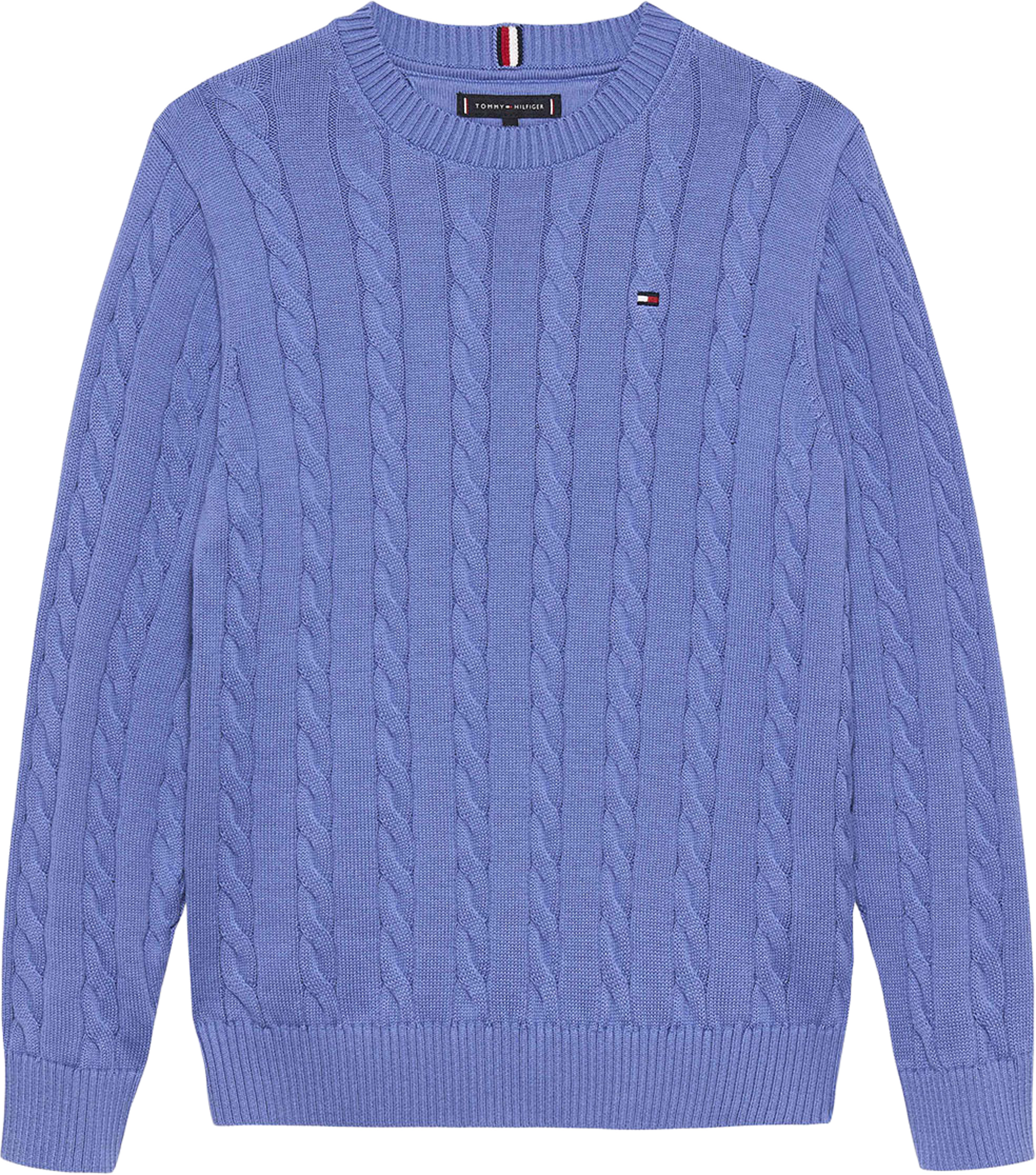 Kabelstickad pullover