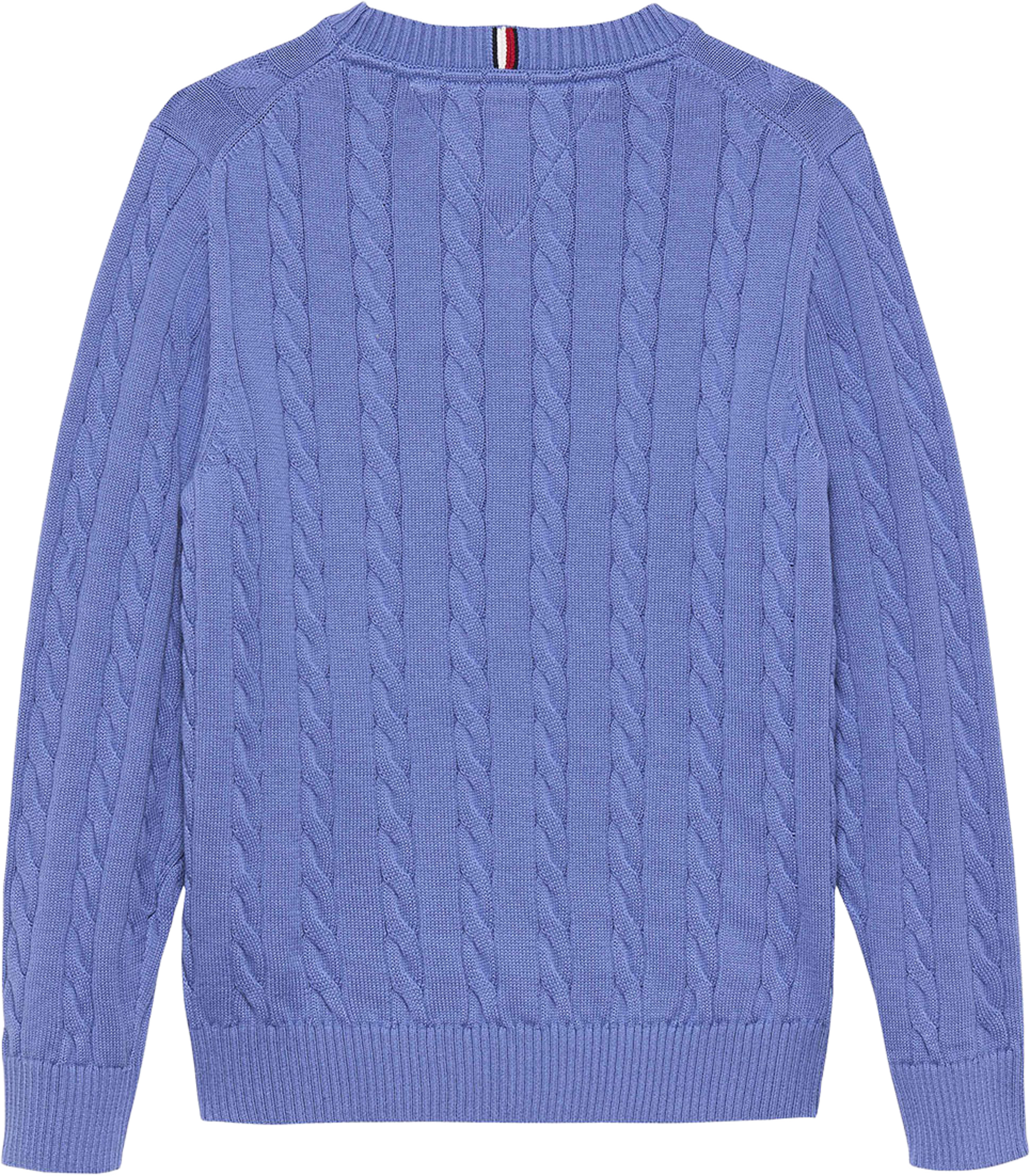 Kabelstickad pullover