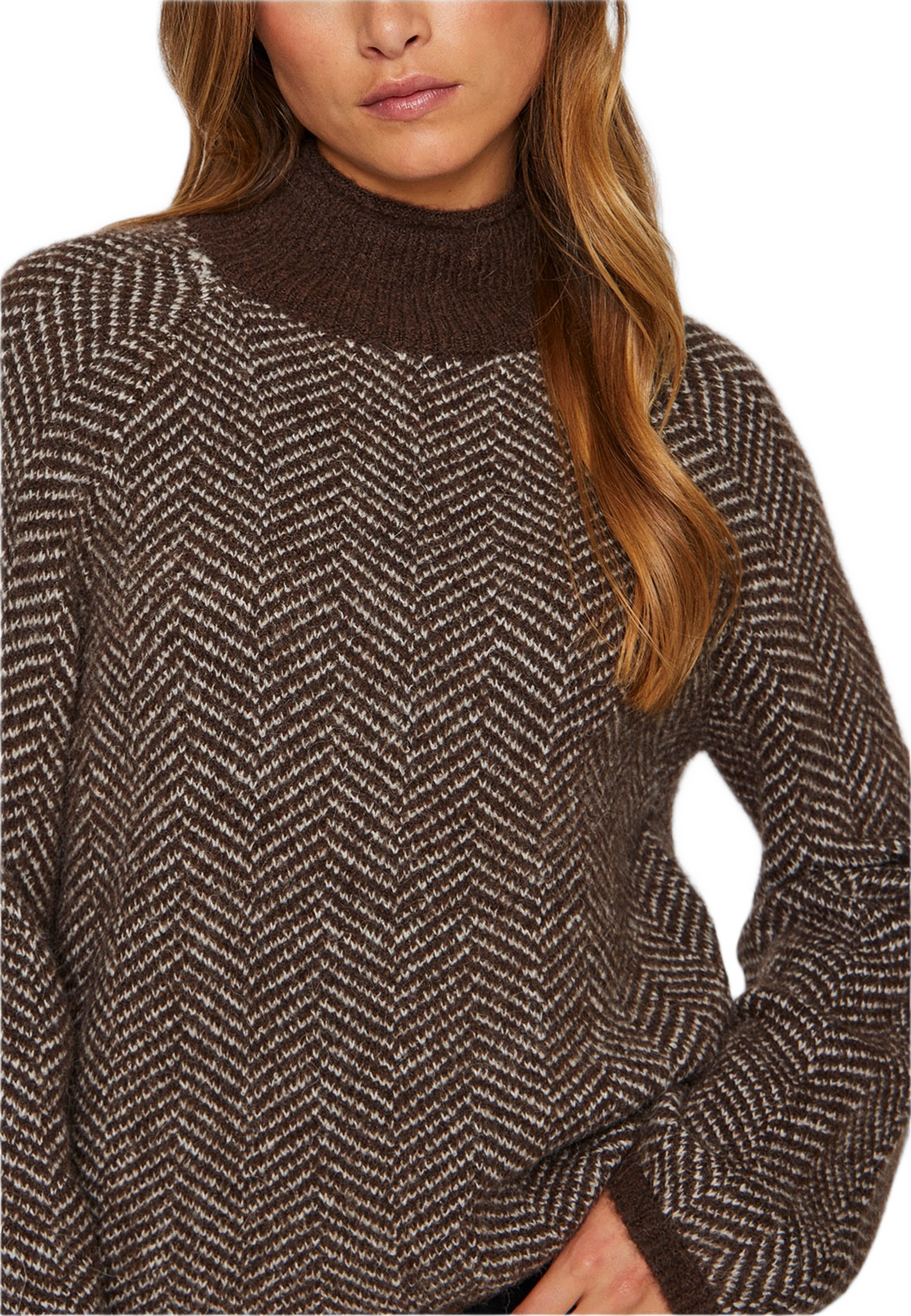 VILORY High Neck Knit Top