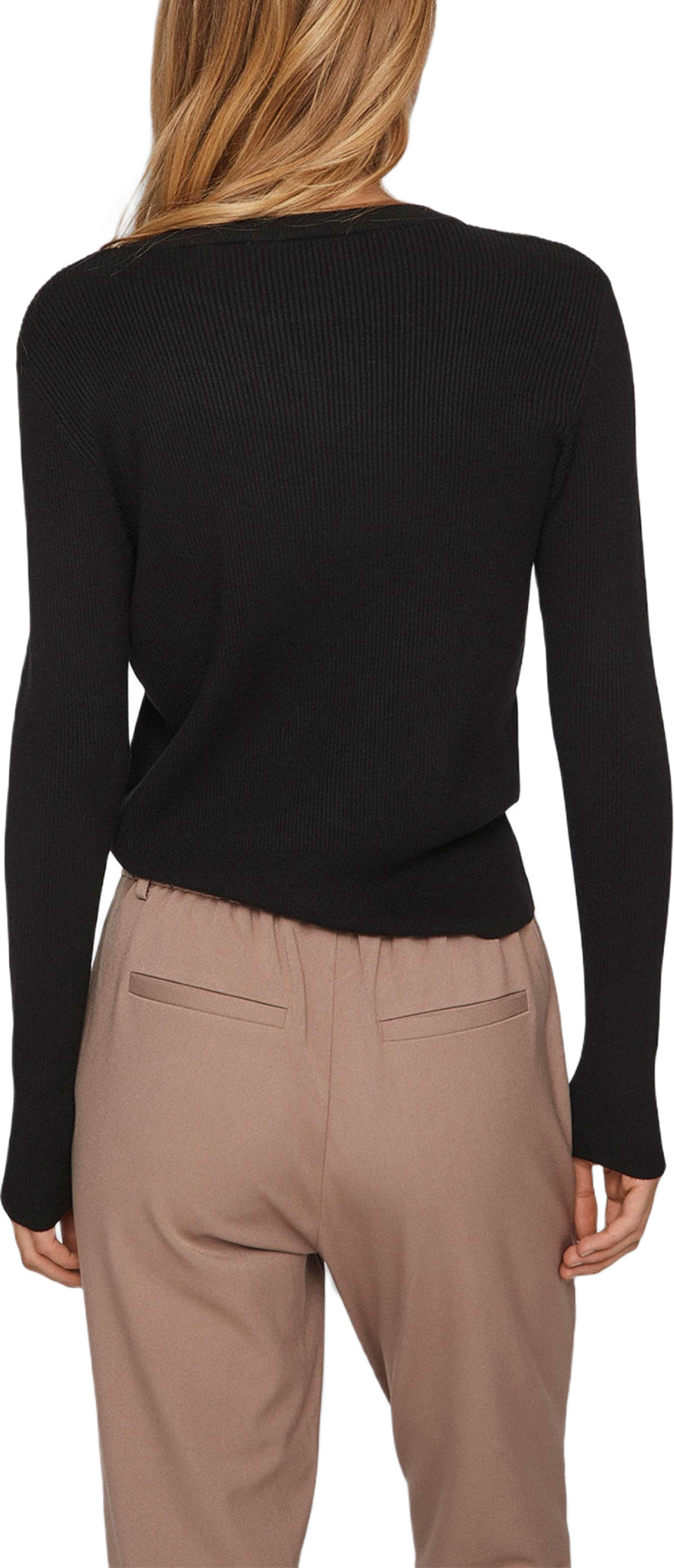 Vicomfy O-Neck L/S Knit Top