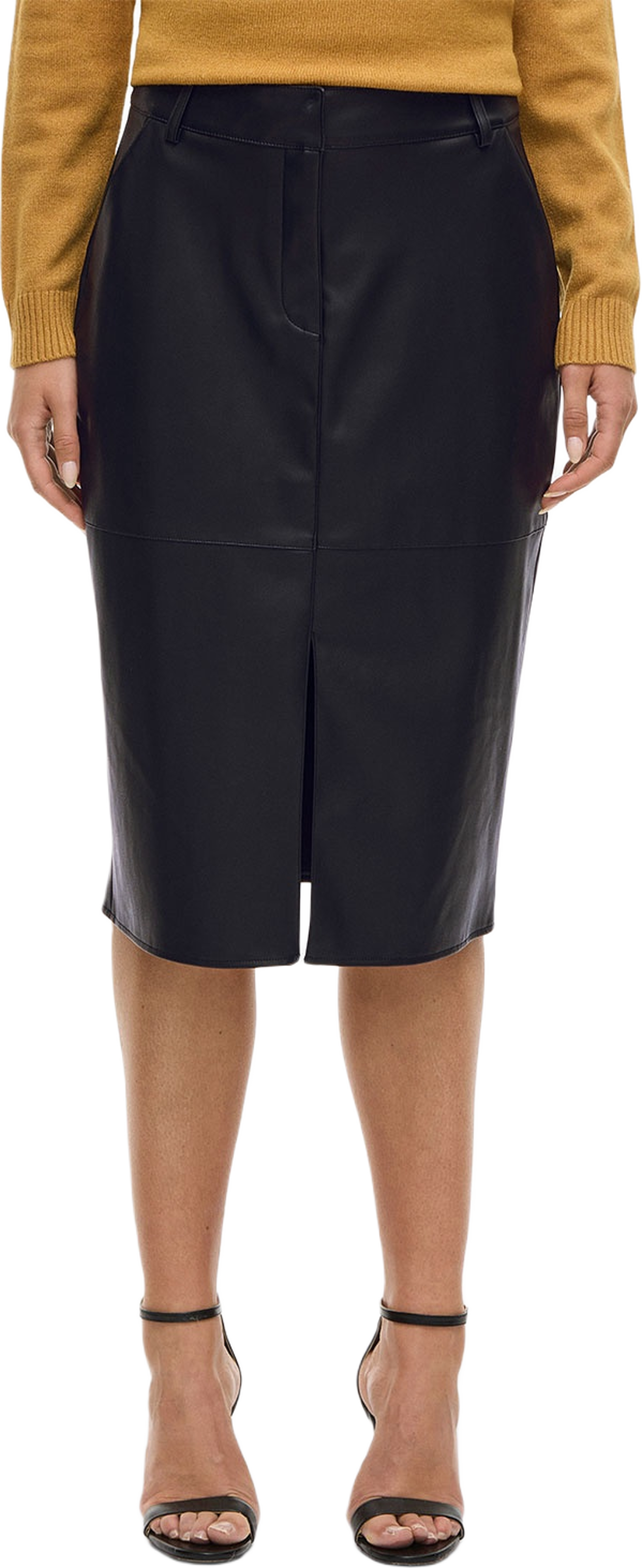 VIDAGMAR Midi Coated Skirt