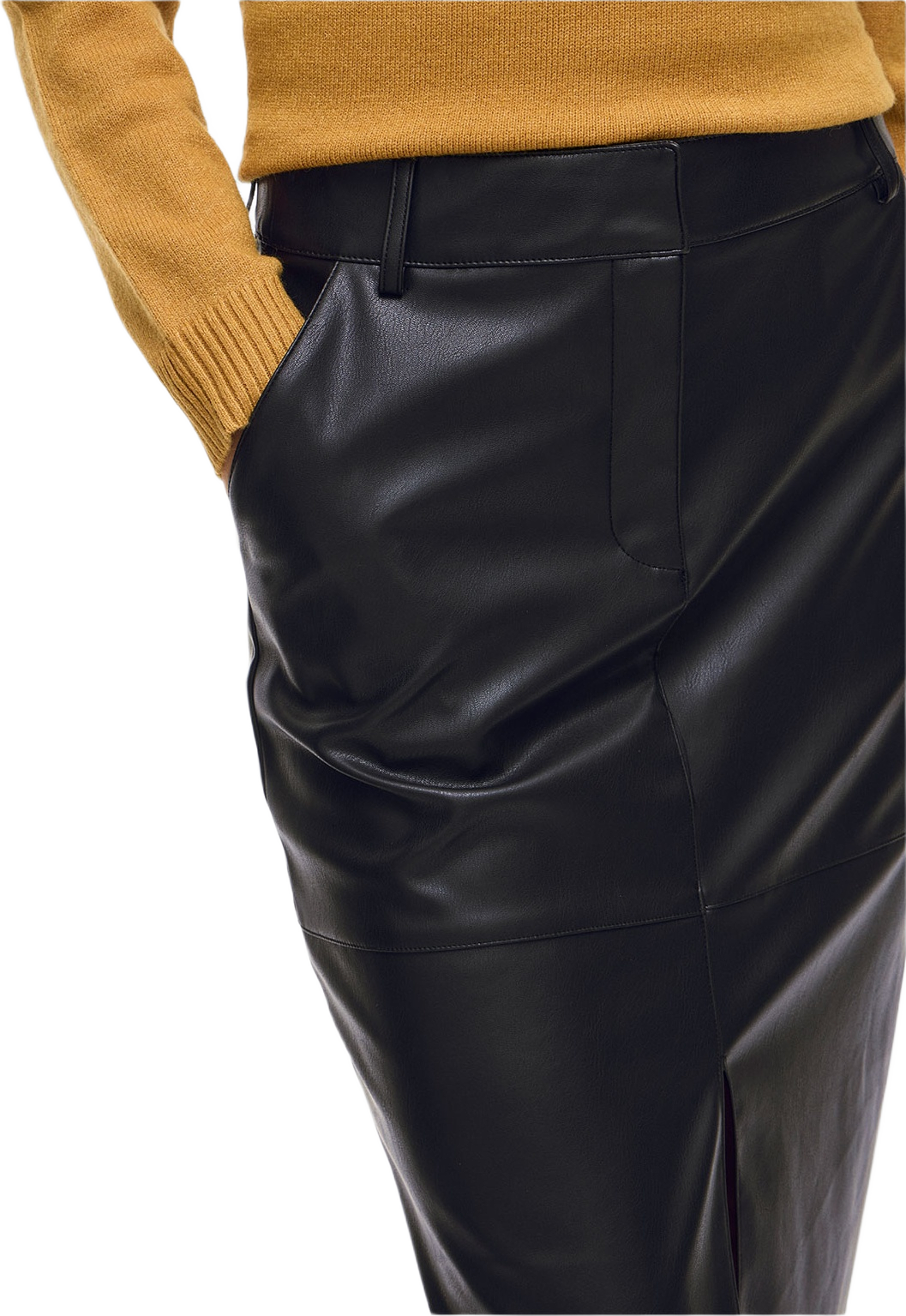 VIDAGMAR Midi Coated Skirt