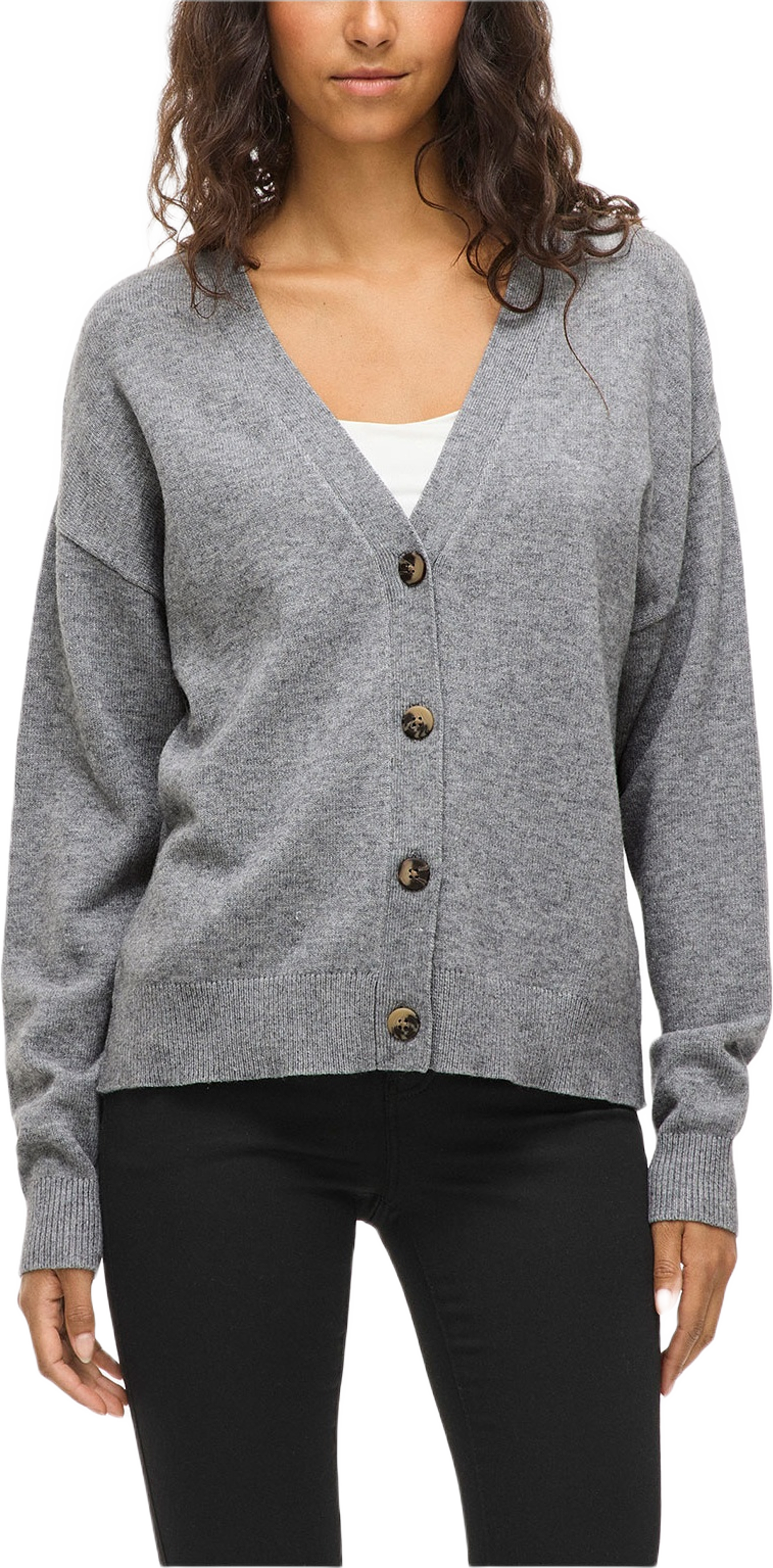 VIRIL V-Neck Knit Cardigan