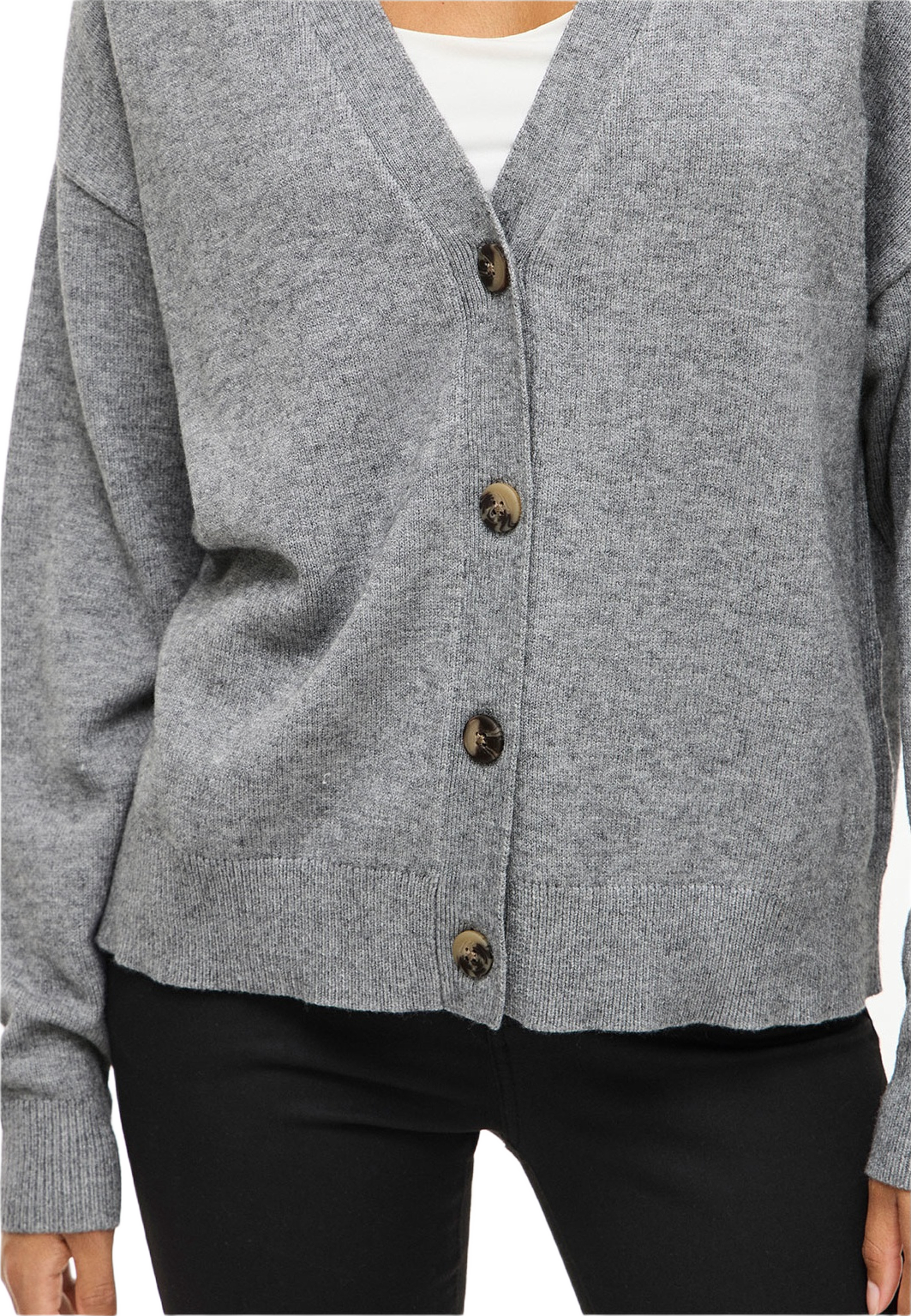 VIRIL V-Neck Knit Cardigan
