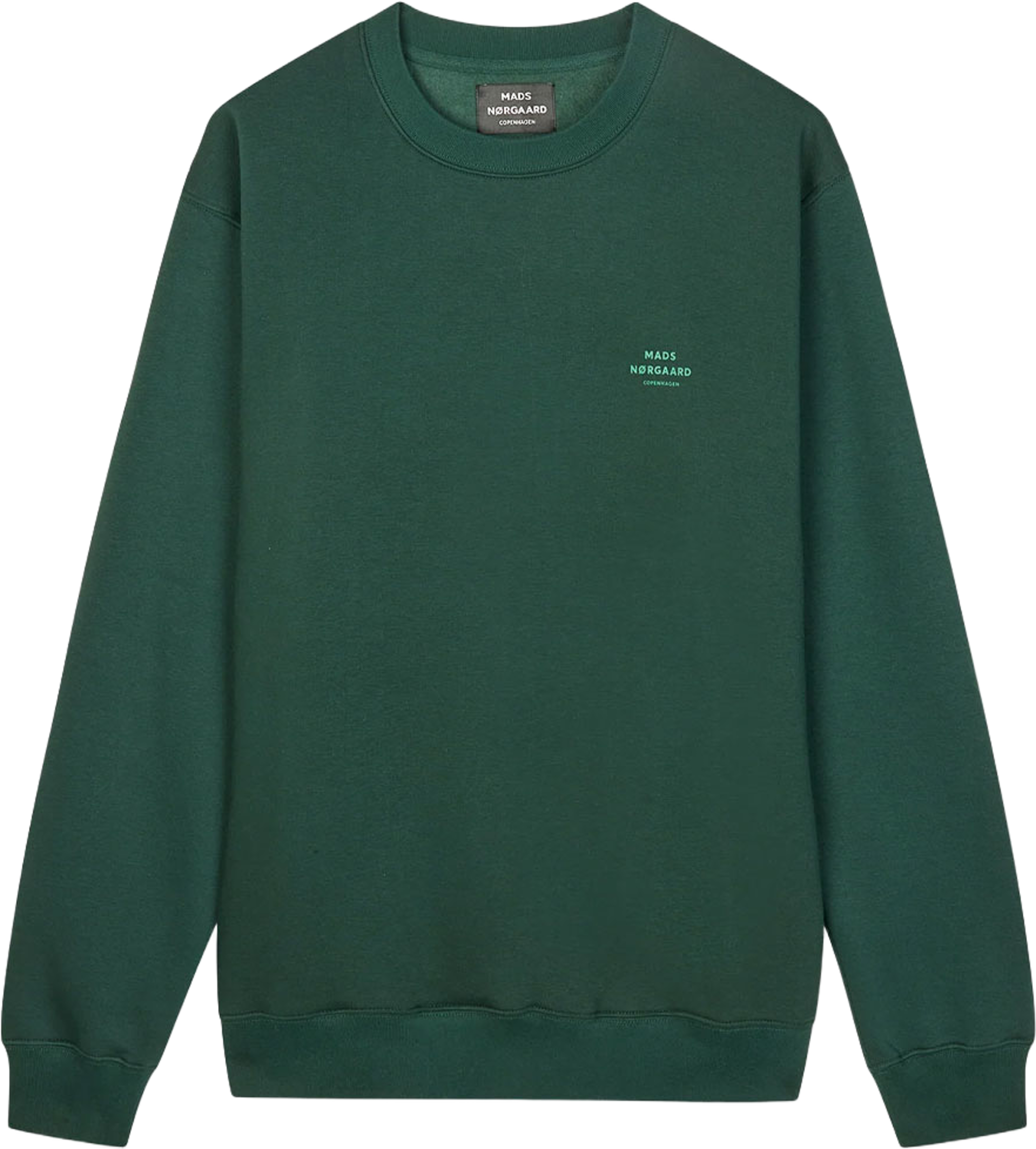 Standard Crew Logo Sweat, från Mads Nørgaard, i färgen Pine Grove. Klicka för att öppna bilden i stort format