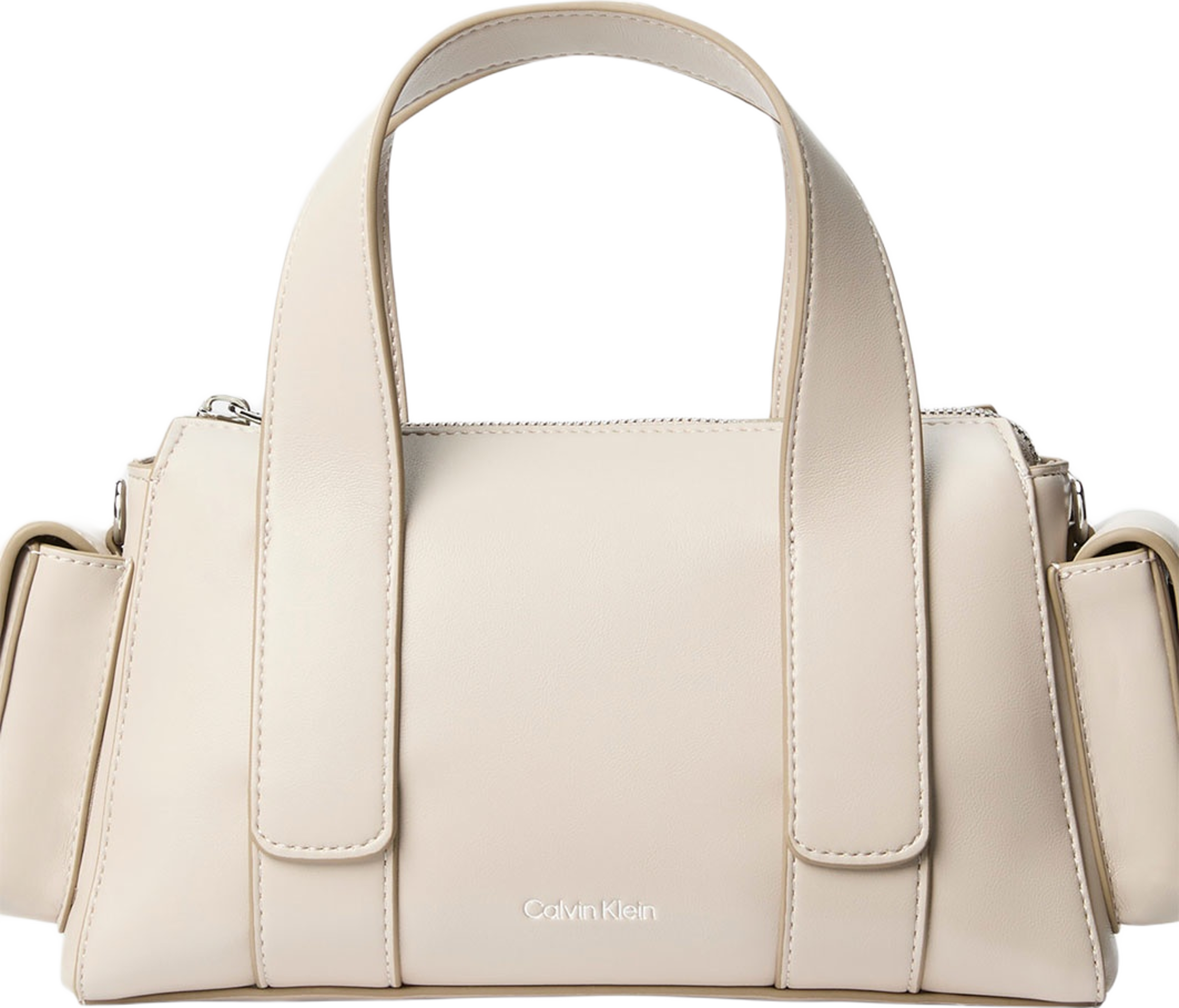 Convertible Jacquard Crossbody Handbag, från Calvin Klein, i färgen Chateau / Old Silver.