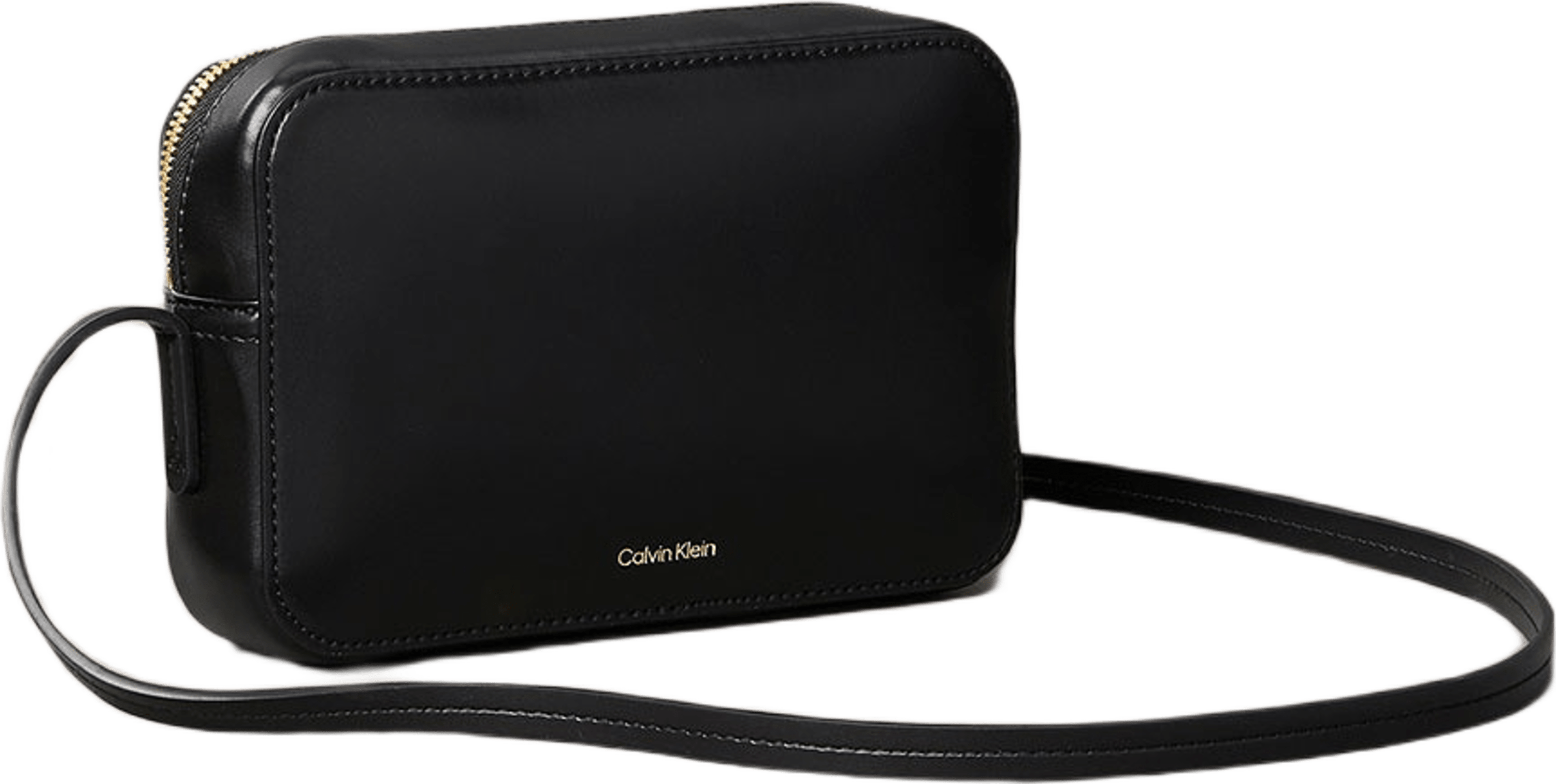 Monogram Logo Hardware Camera Bag, från Calvin Klein, i färgen Black / Antique Light Gold.