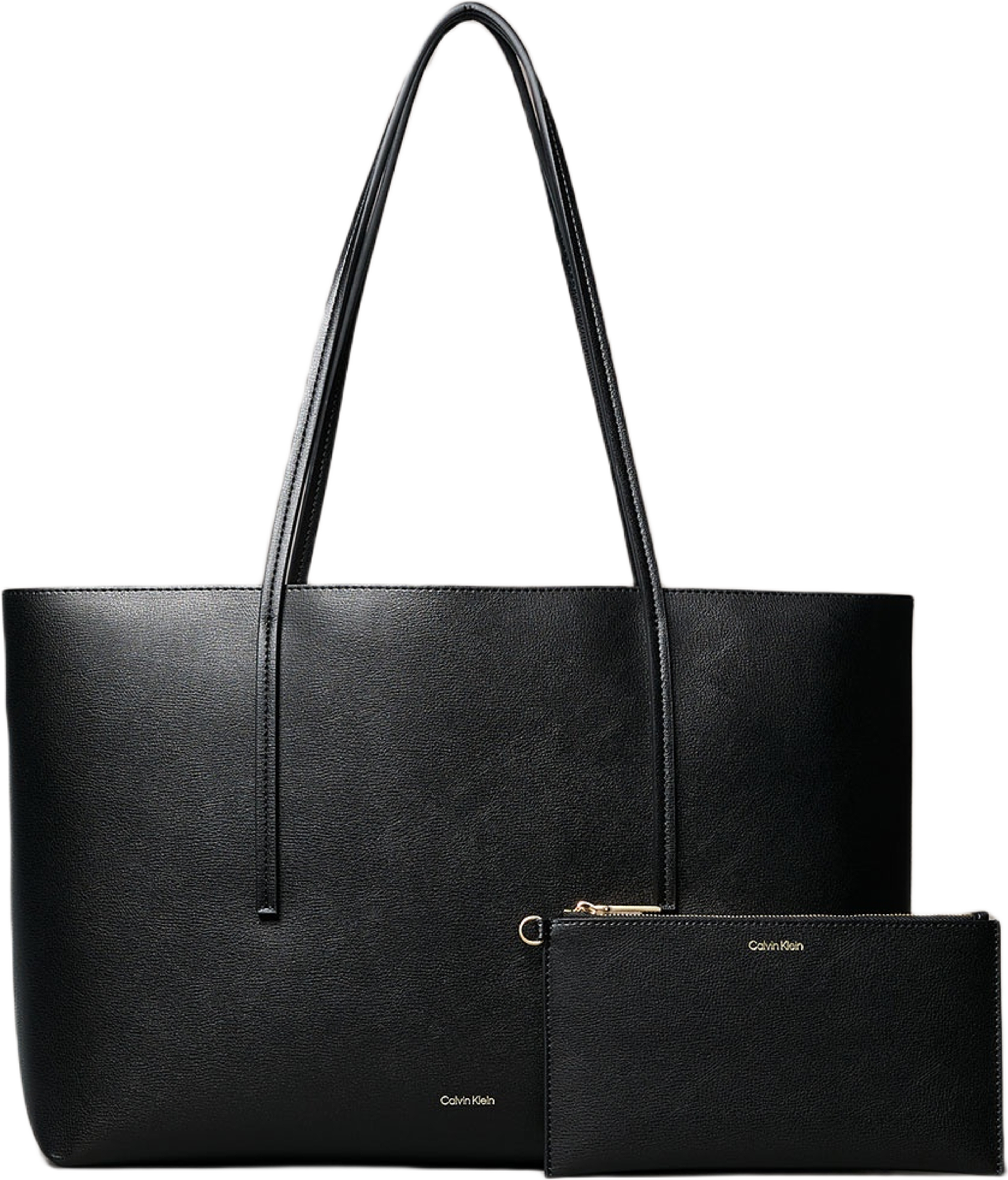 Foil Logo Tote Bag, från Calvin Klein, i färgen Black/Toasted Coconut.
