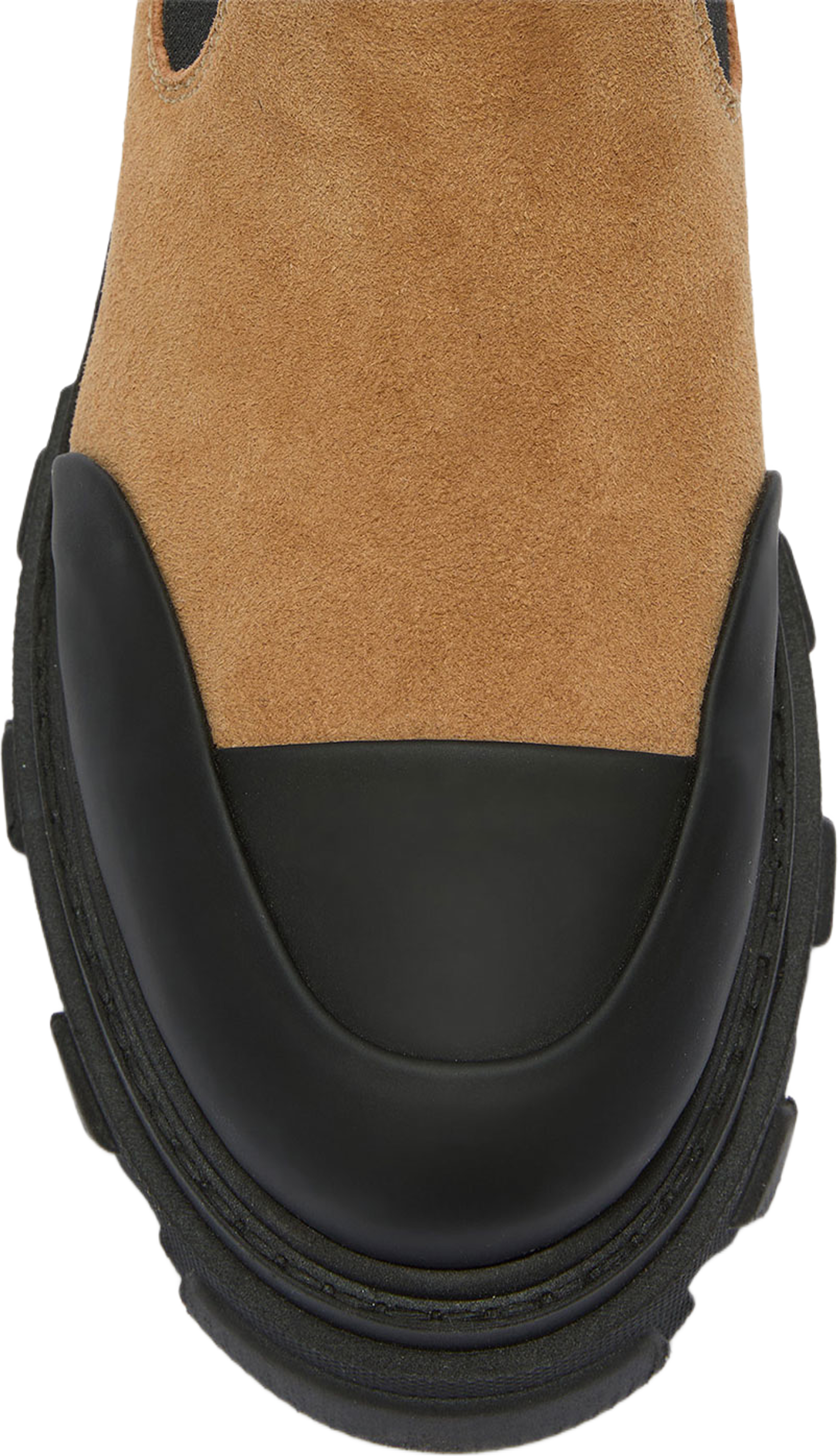 Cleated Low Chelsea Suede, från GANNI, i färgen Cognac. Klicka för att öppna bilden i stort format
