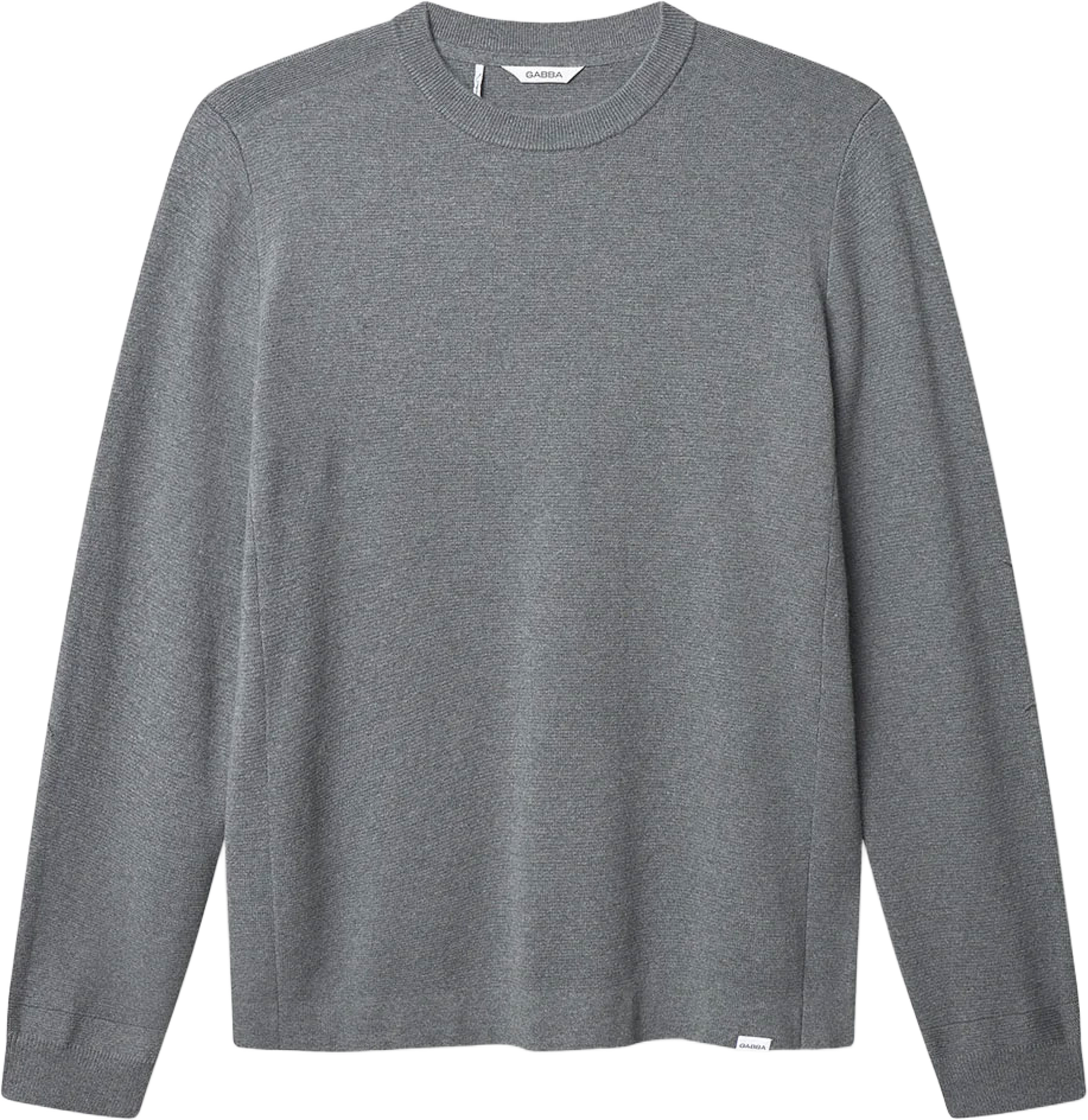 Blanko New LS Knit, från GABBA, i färgen Dk. Grey Mel. Klicka för att öppna bilden i stort format