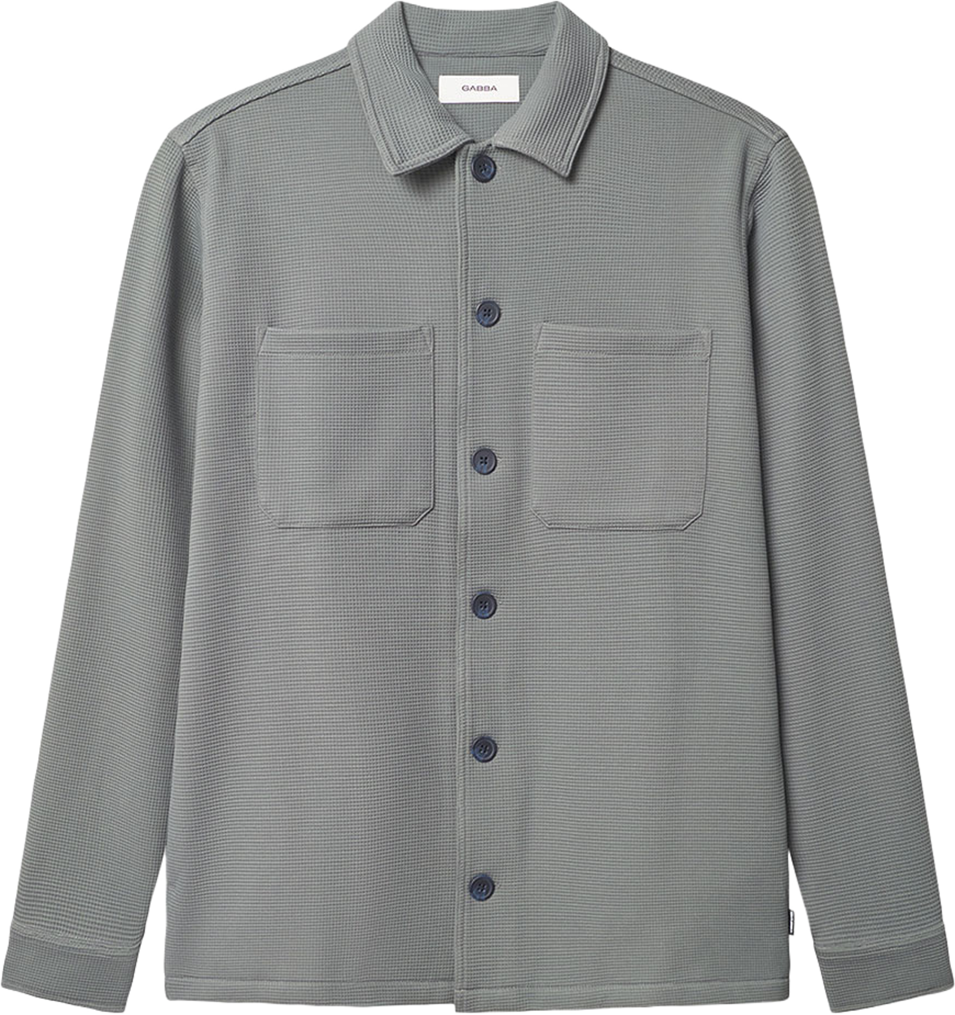Como Waff Overshirt, från GABBA, i färgen Dust Sage Green. Klicka för att öppna bilden i stort format