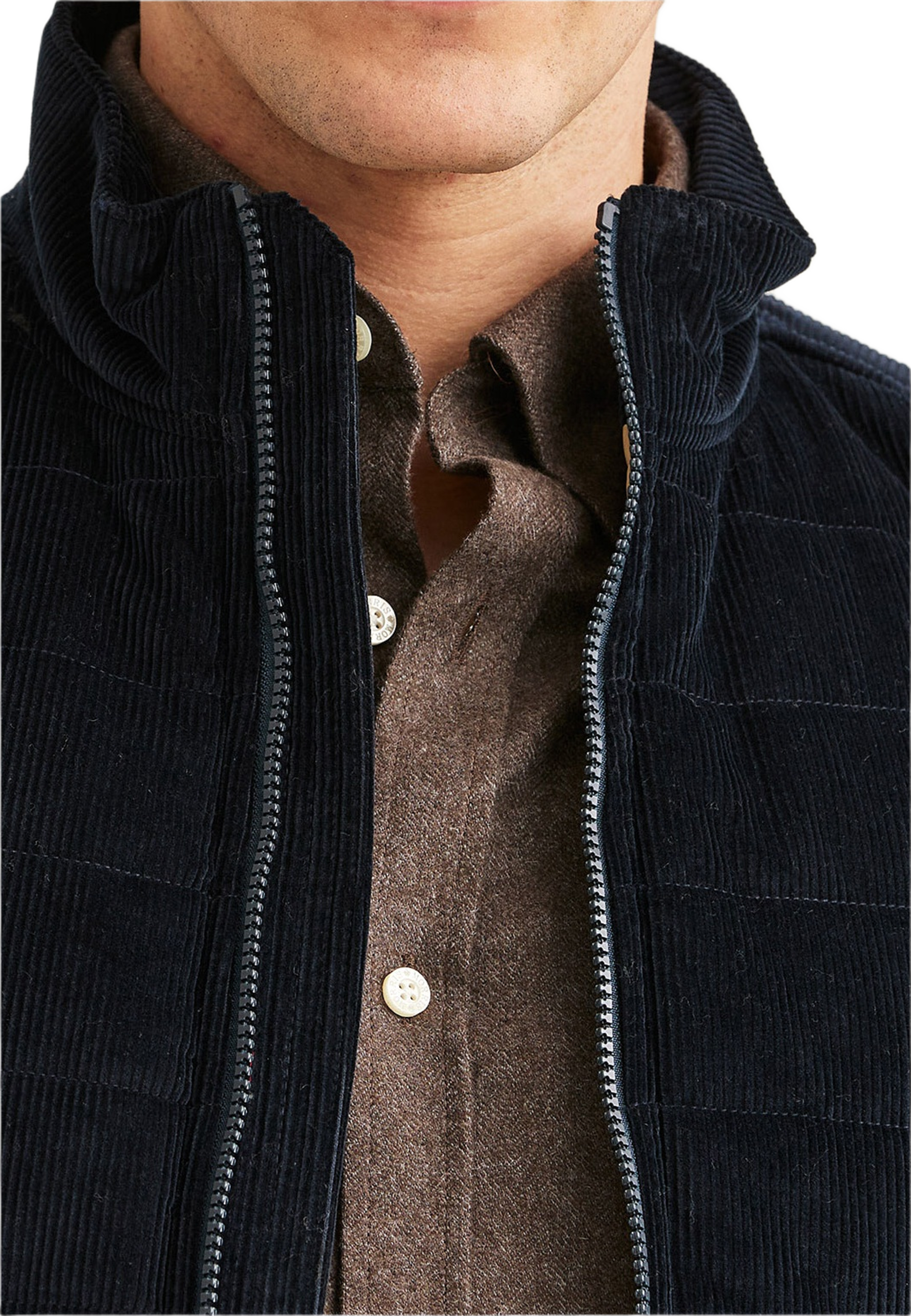 Ted Quilted Cord Vest