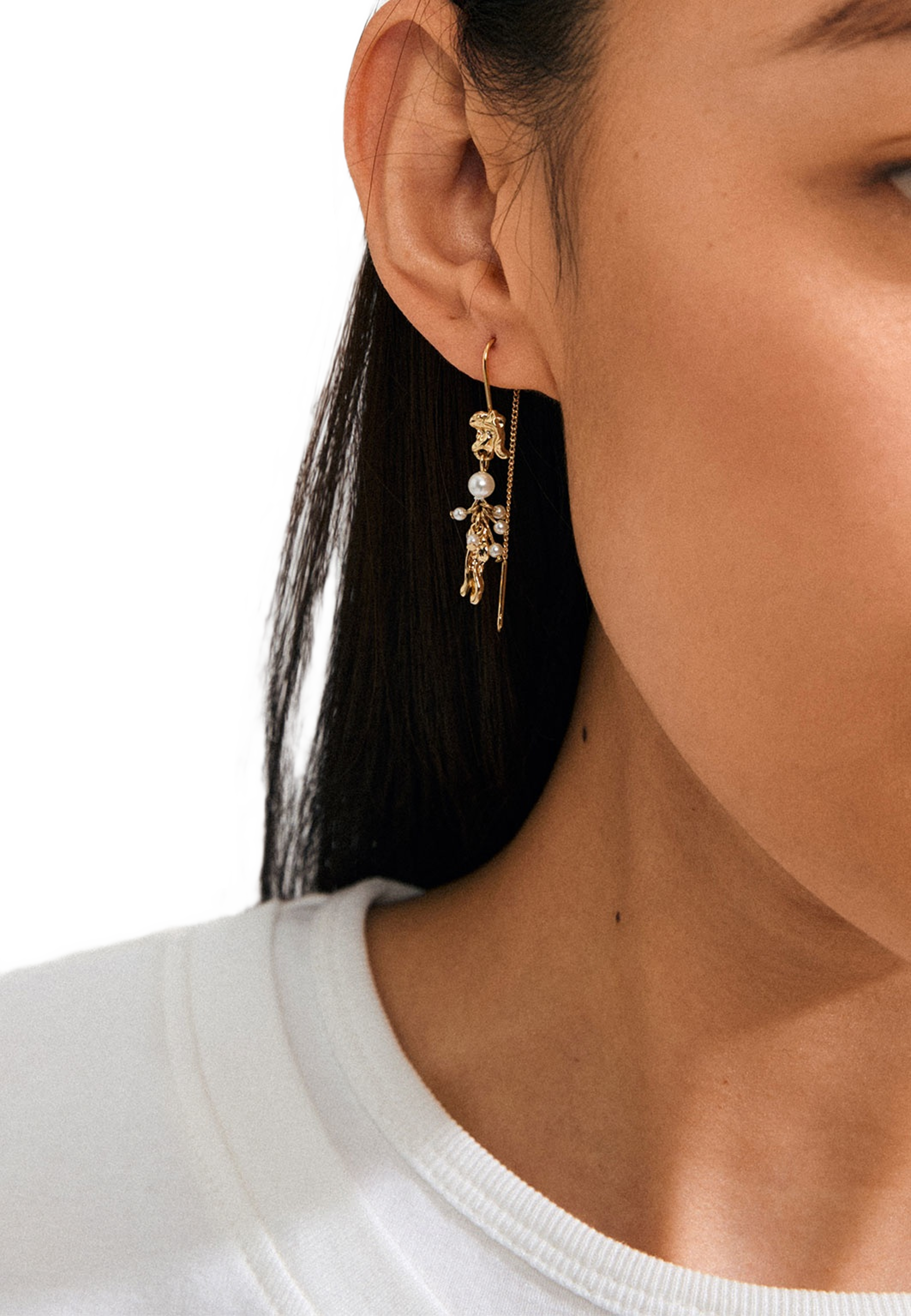 Milo Chain Earrings Gold-Plated