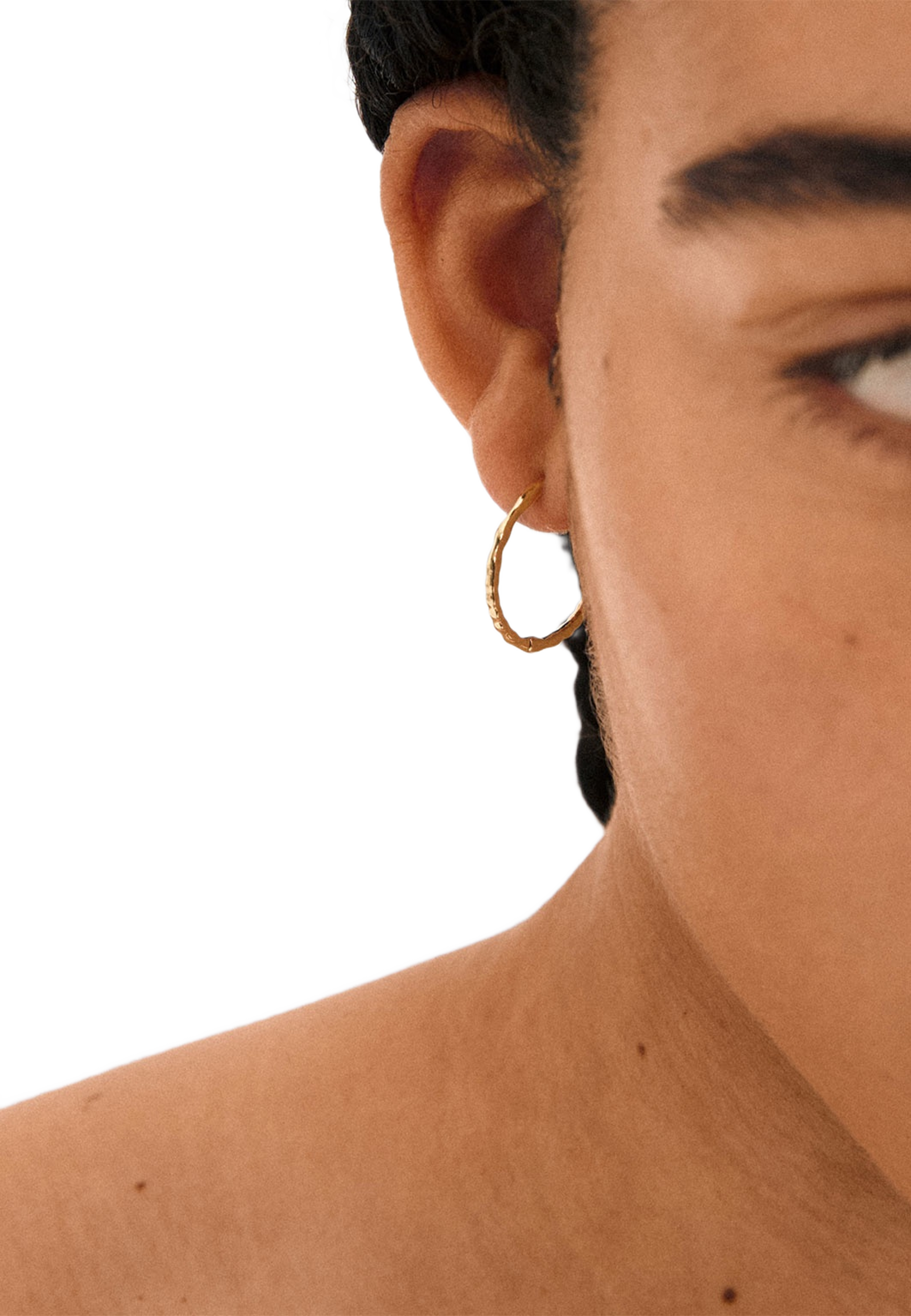 Between Hoops Gold-Plated