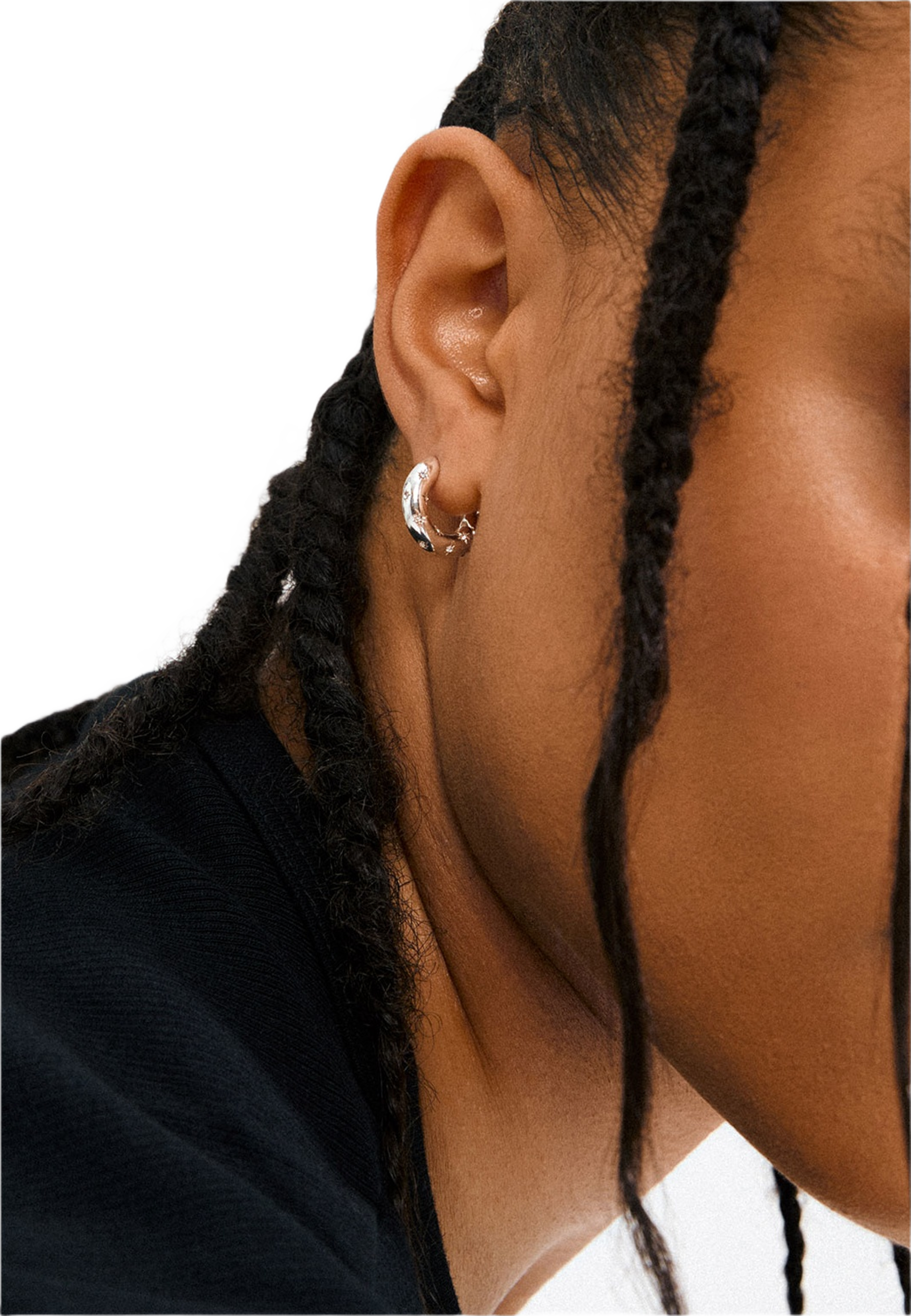 Nevaeh Hoops Silver-Plated