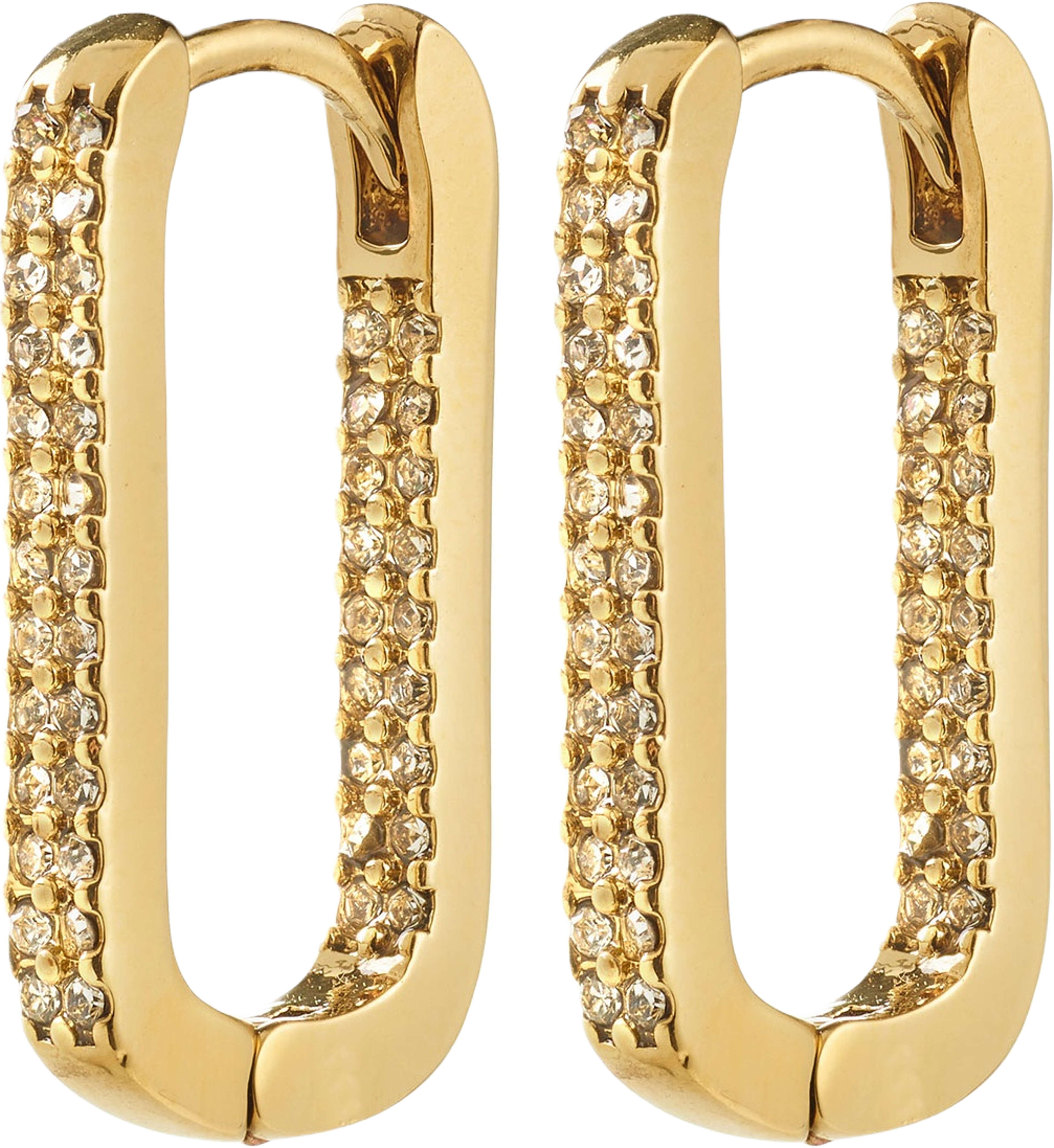 Phase Oval Hoops Gold-Plated