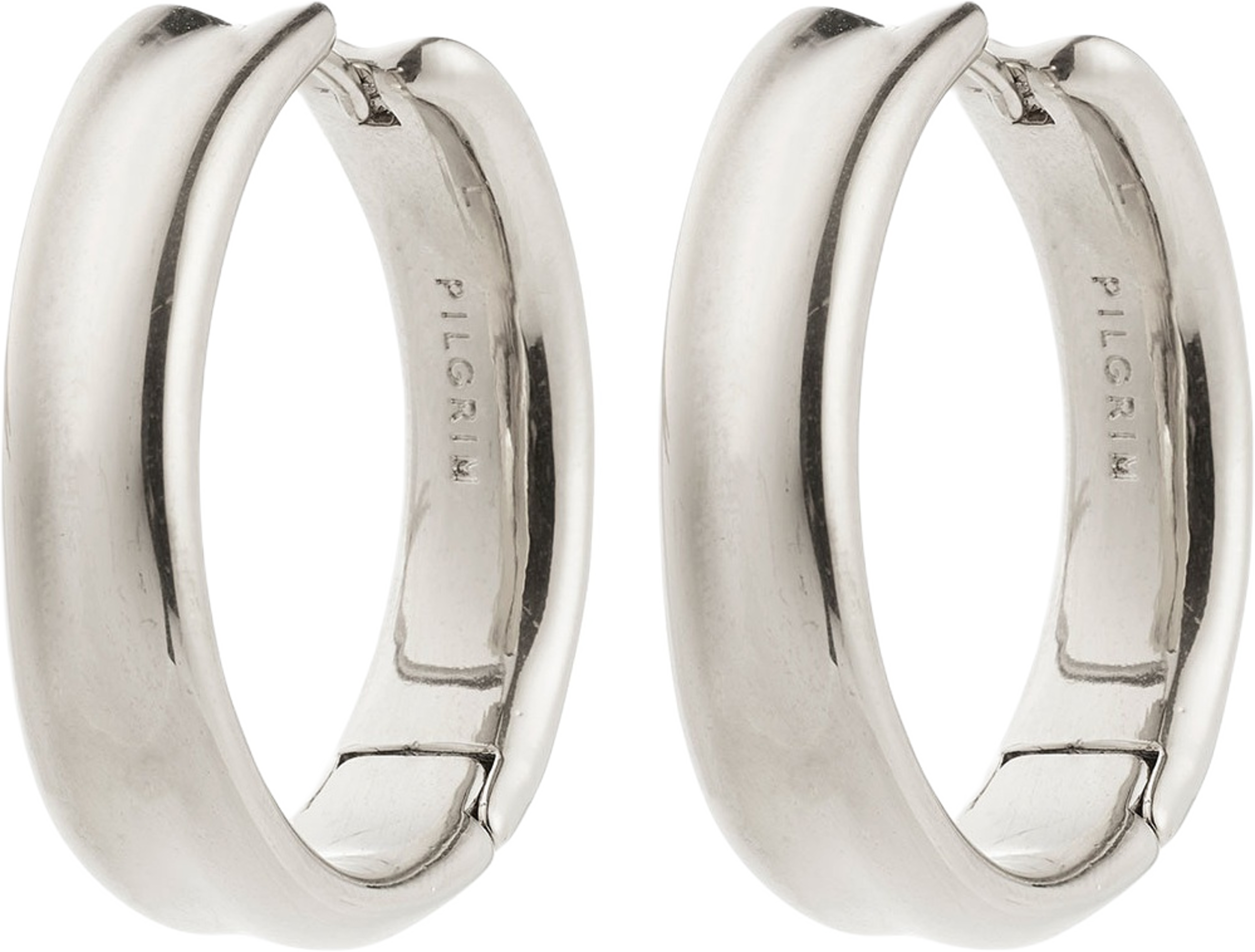 Kayden Hoops Silver-Plated