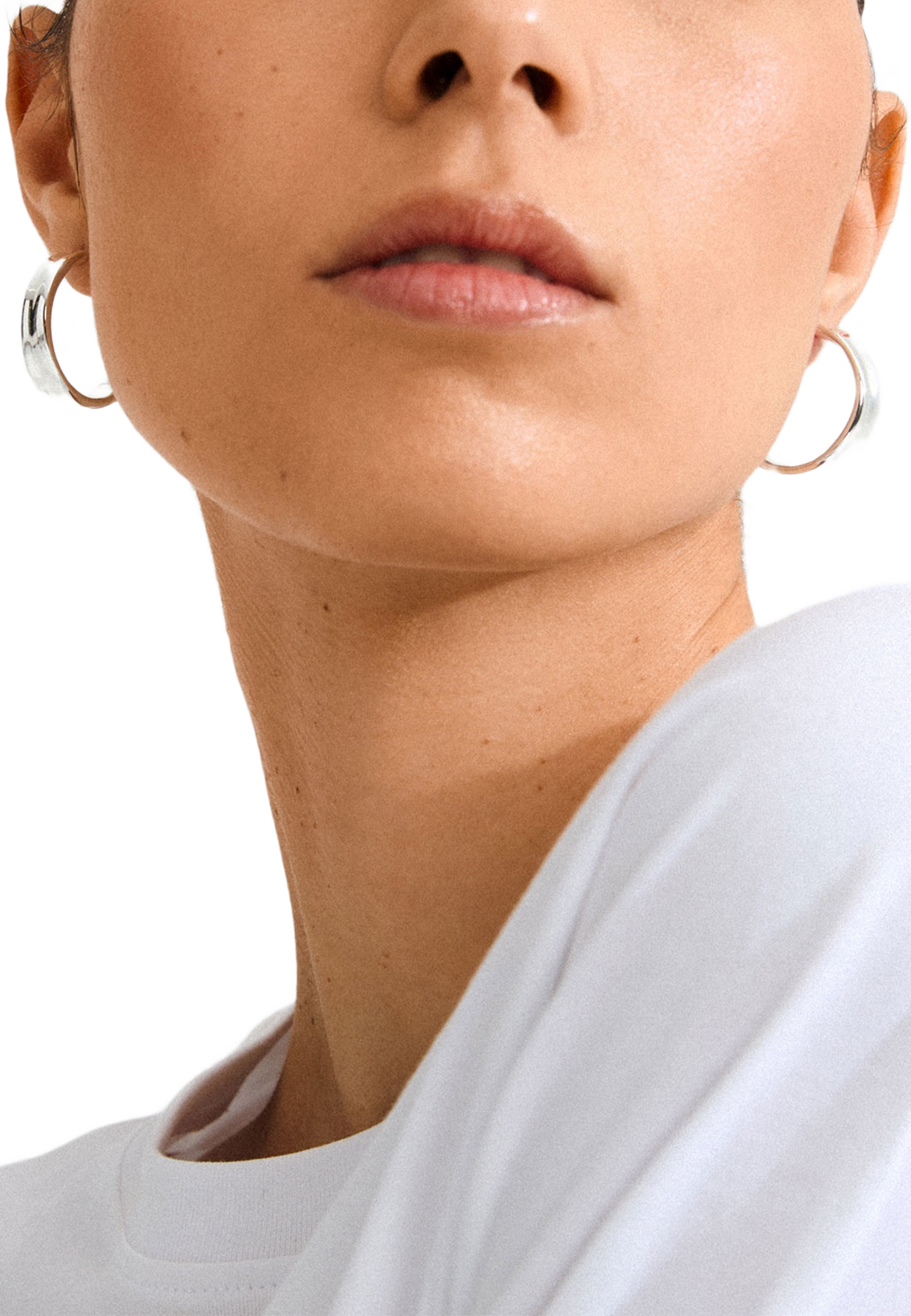 Kayden Hoops Silver-Plated