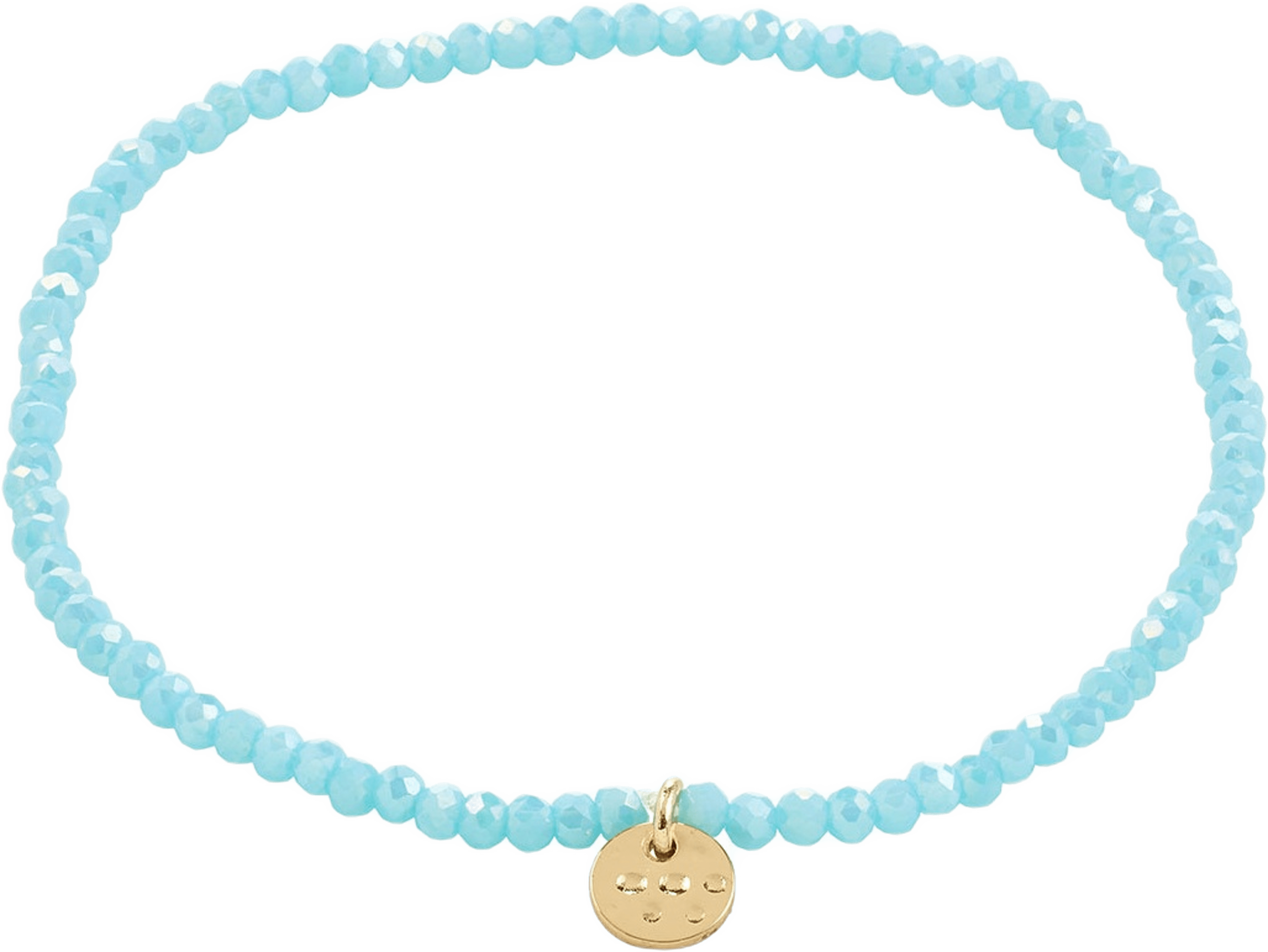 Indie Bracelet Skyblue, Gold-Plated