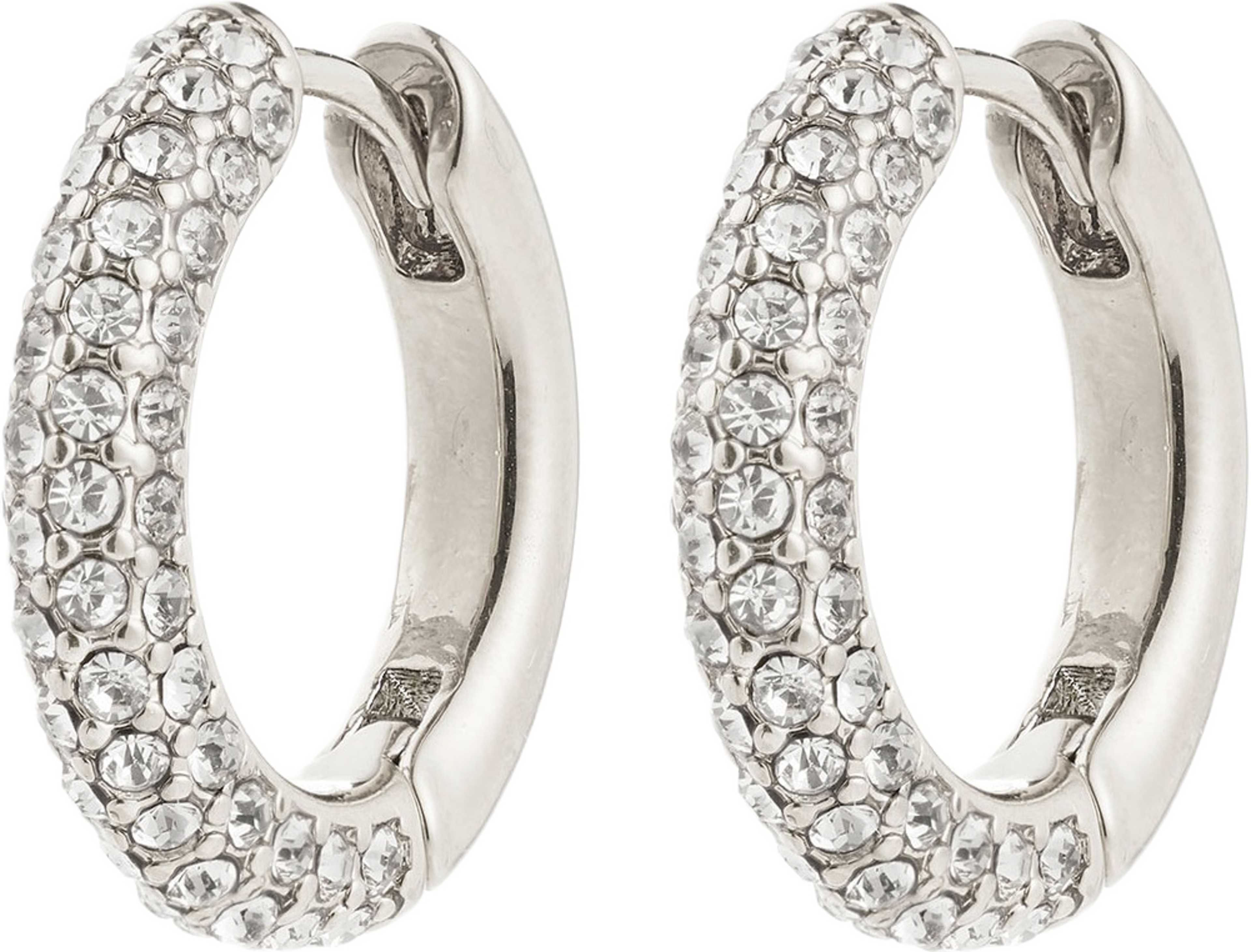 Tatum Medium Hoops Silver-Plated