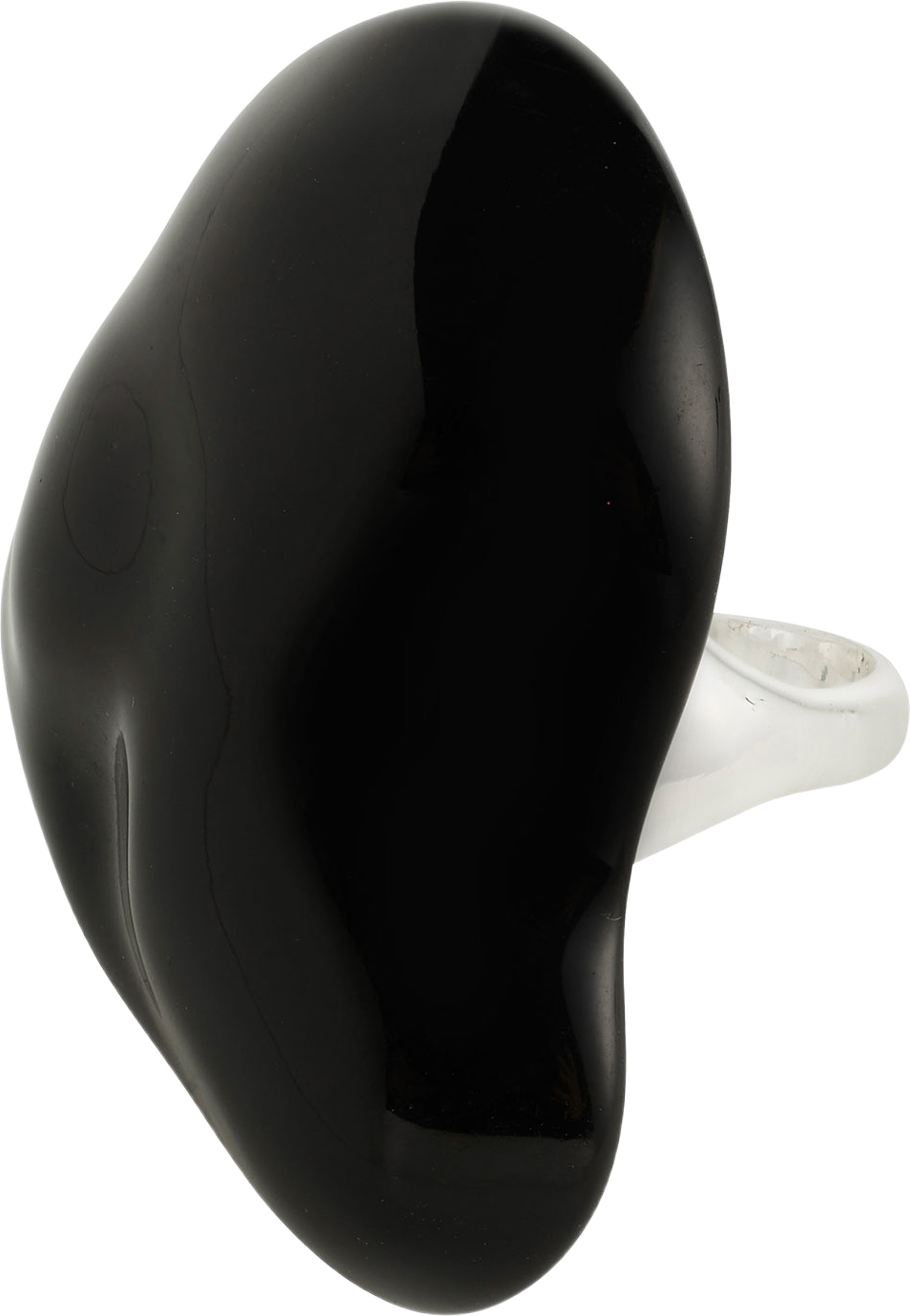 Lian Ring Silver-Plated/Black