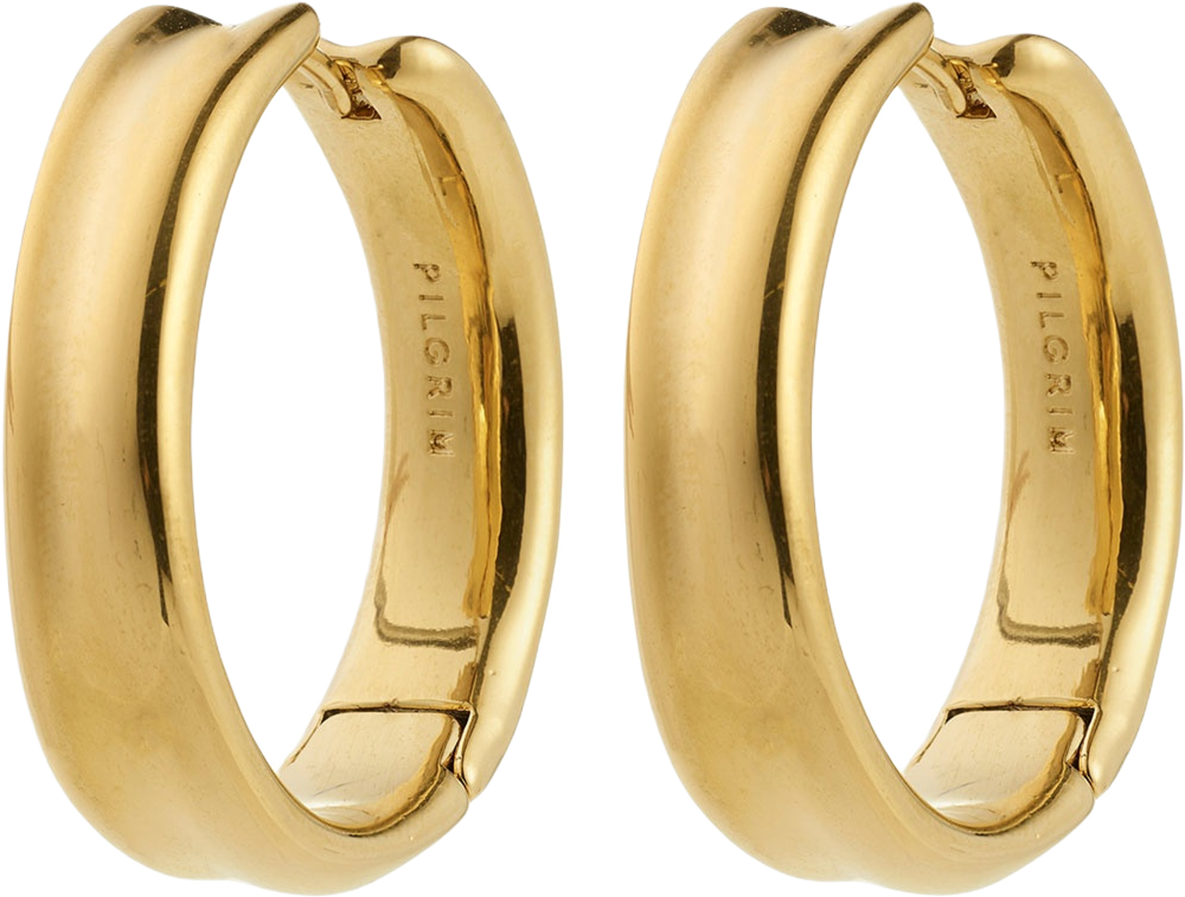 Kayden Hoops Gold-Plated