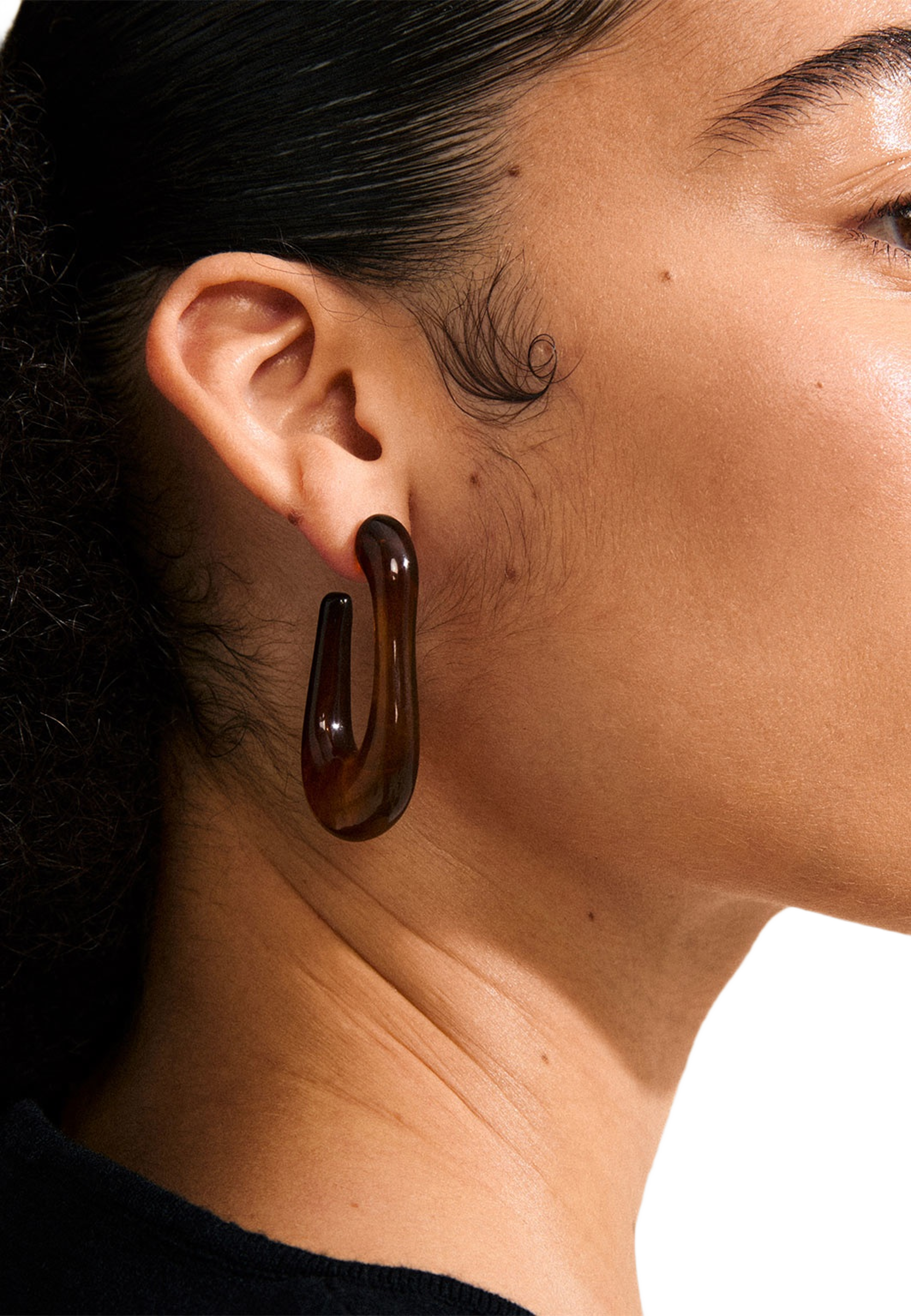 Elijah Earrings Brown