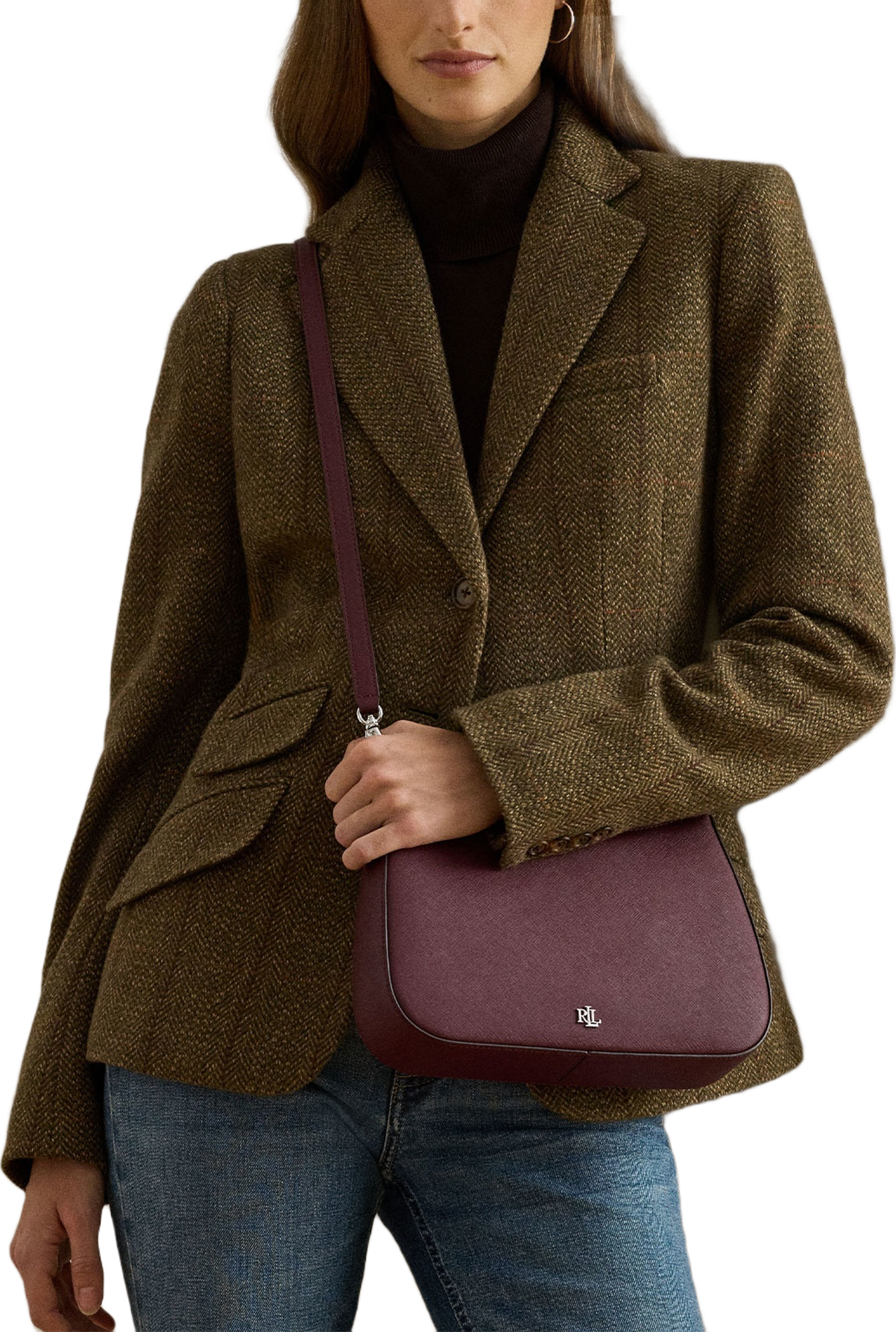Crosshatch Leather Medium Danni Bag