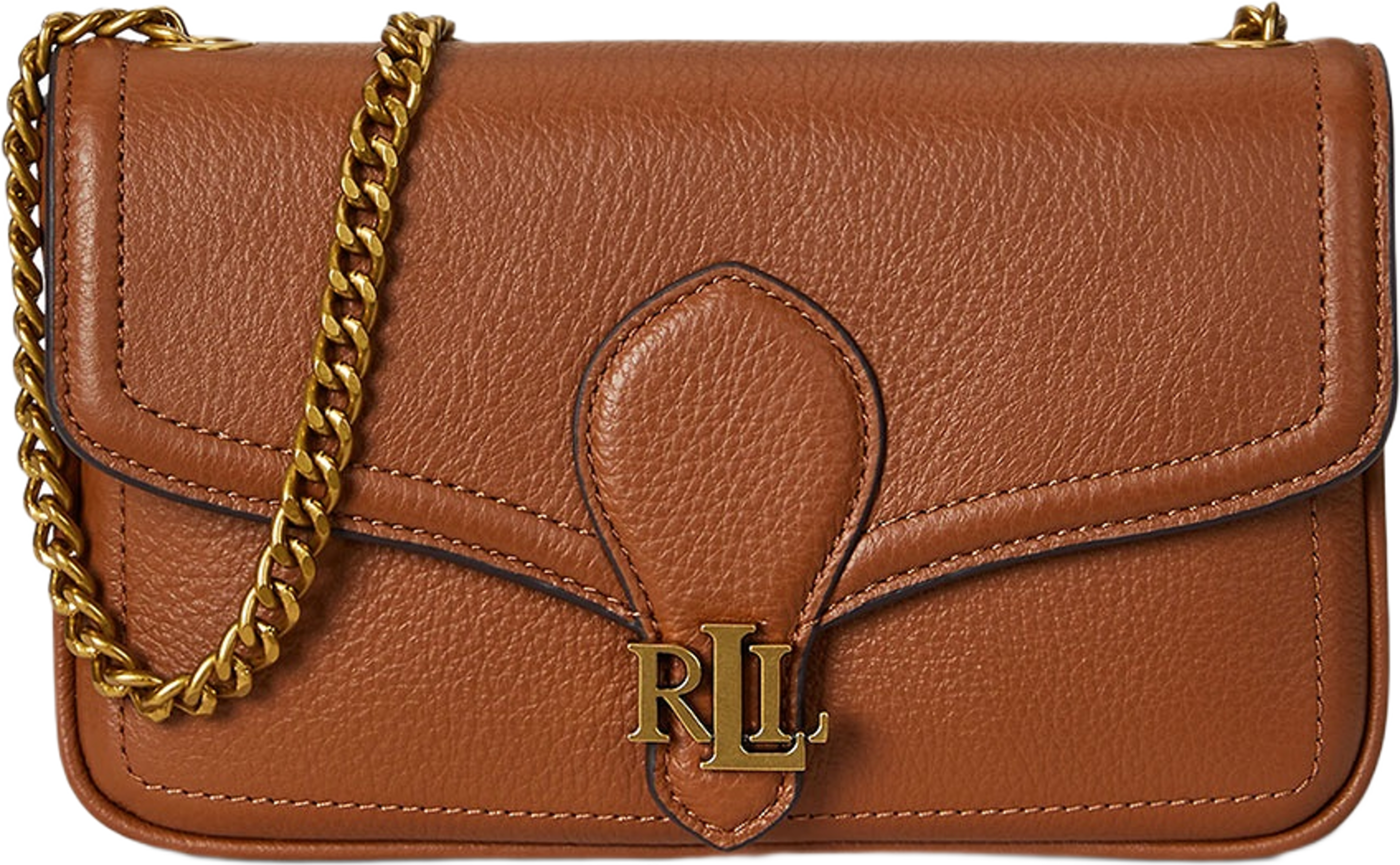 Pebbled Leather Bradley Crossbody Wallet