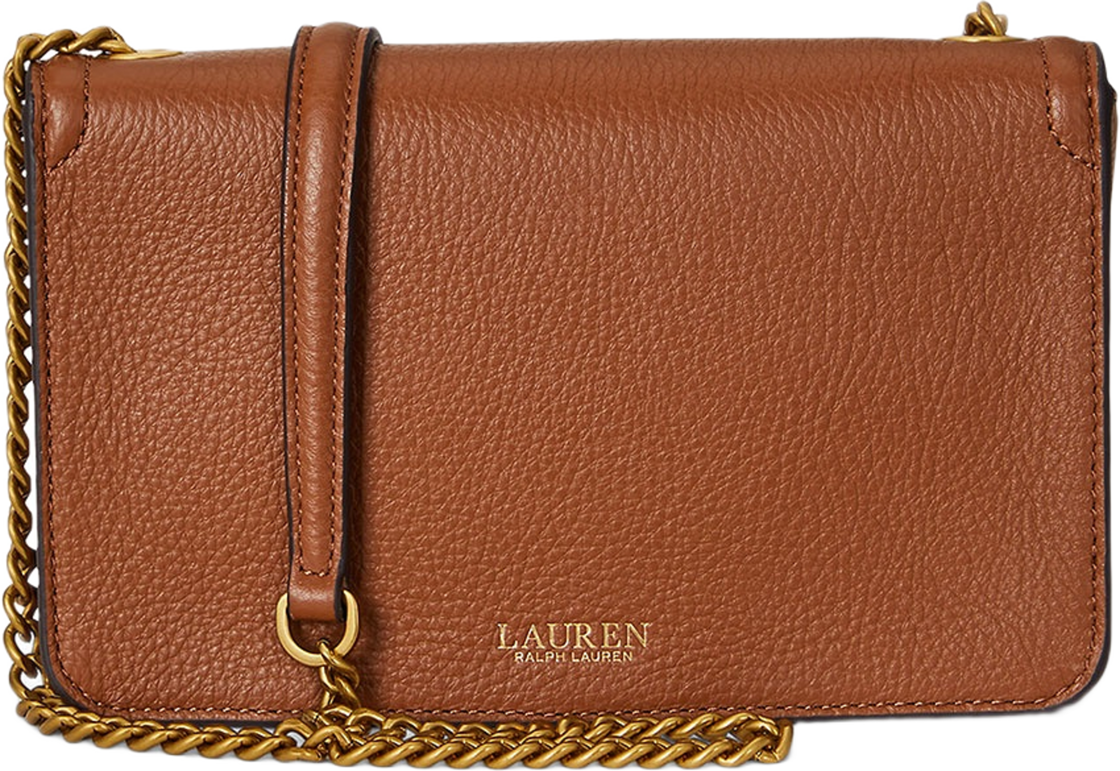 Pebbled Leather Bradley Crossbody Wallet