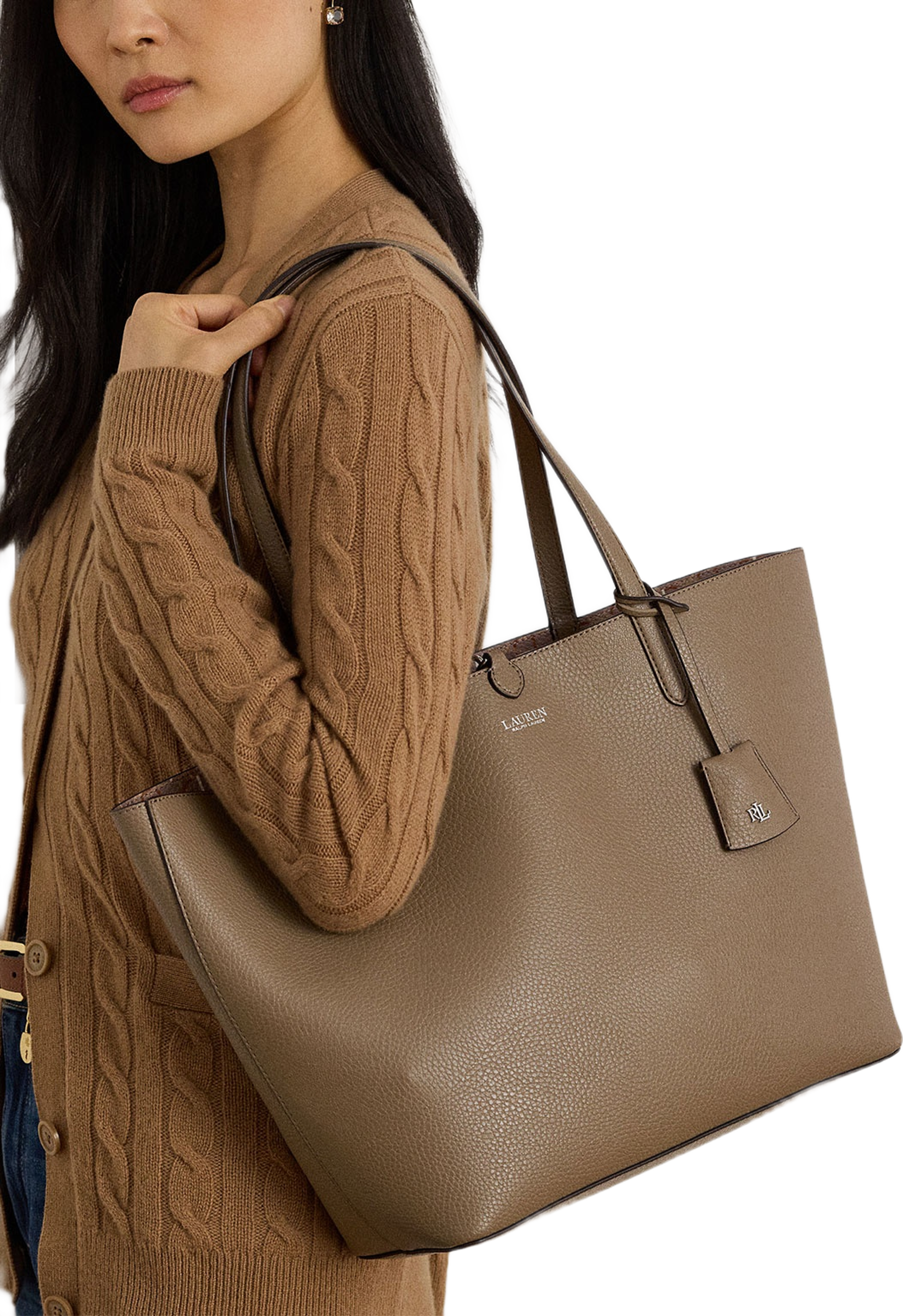 Faux-Leather Reversible Tote