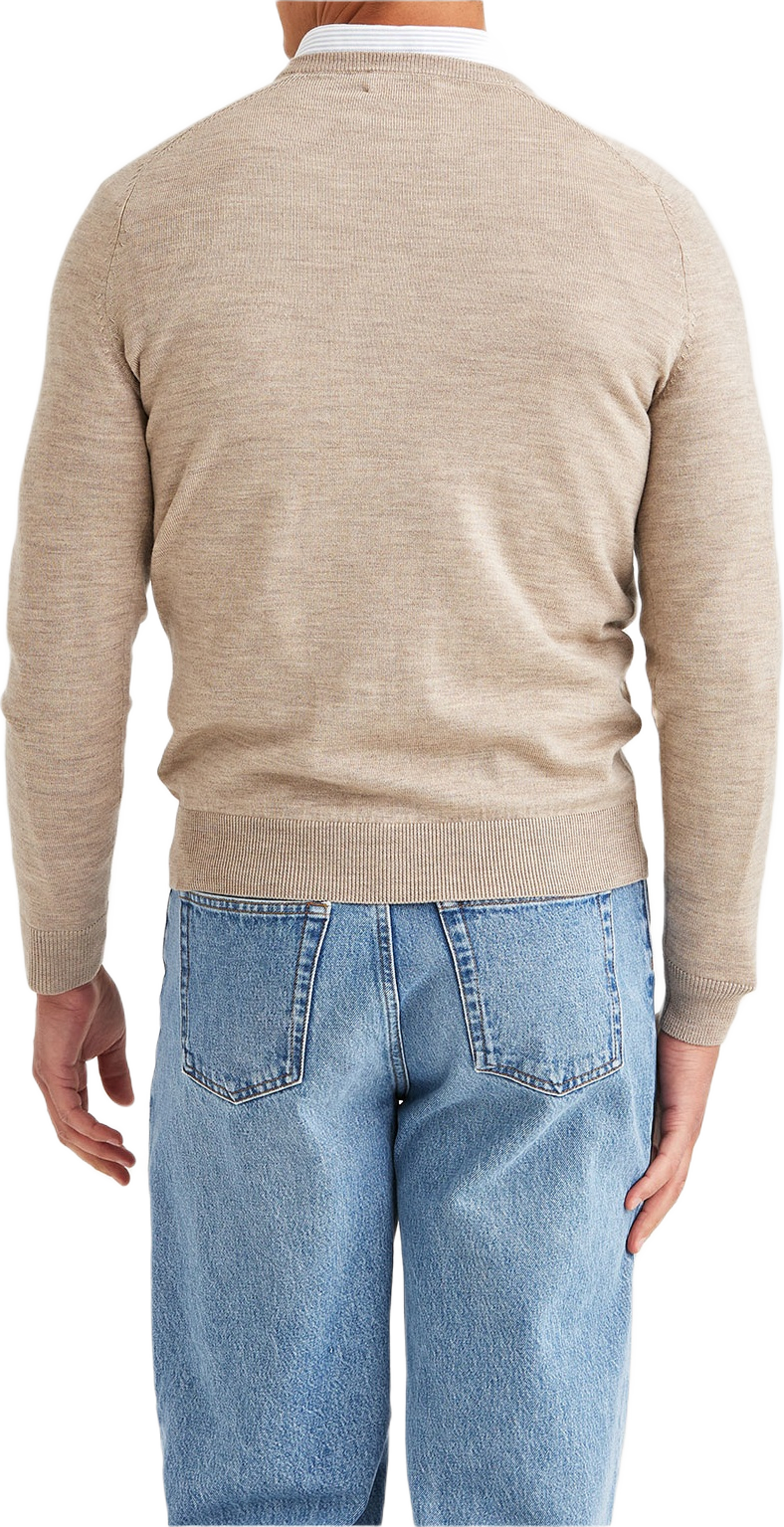 Merino Oneck, från Morris, i färgen Khaki.