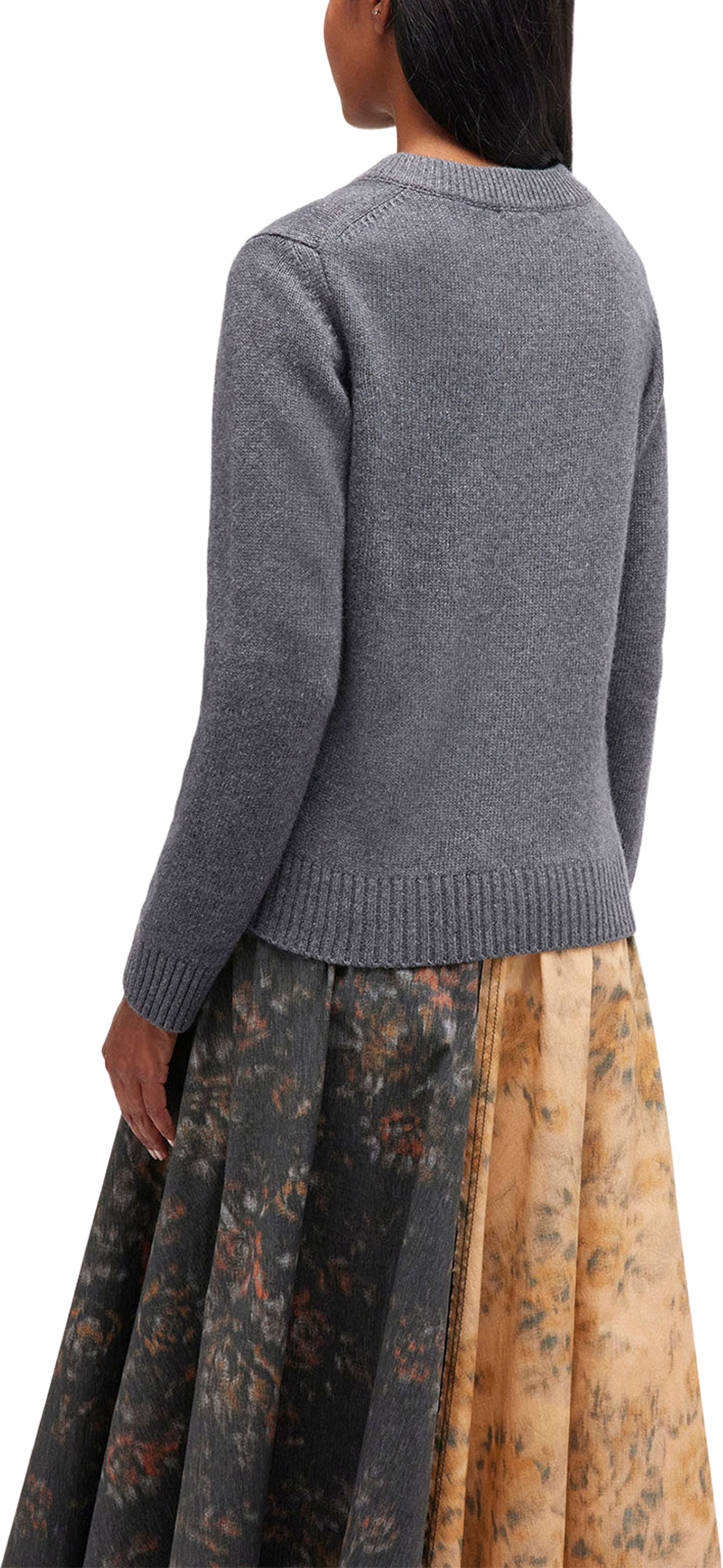 Core Future Wool Mix Cardigan, från GANNI, i färgen Charcoal Grey. Klicka för att öppna bilden i stort format