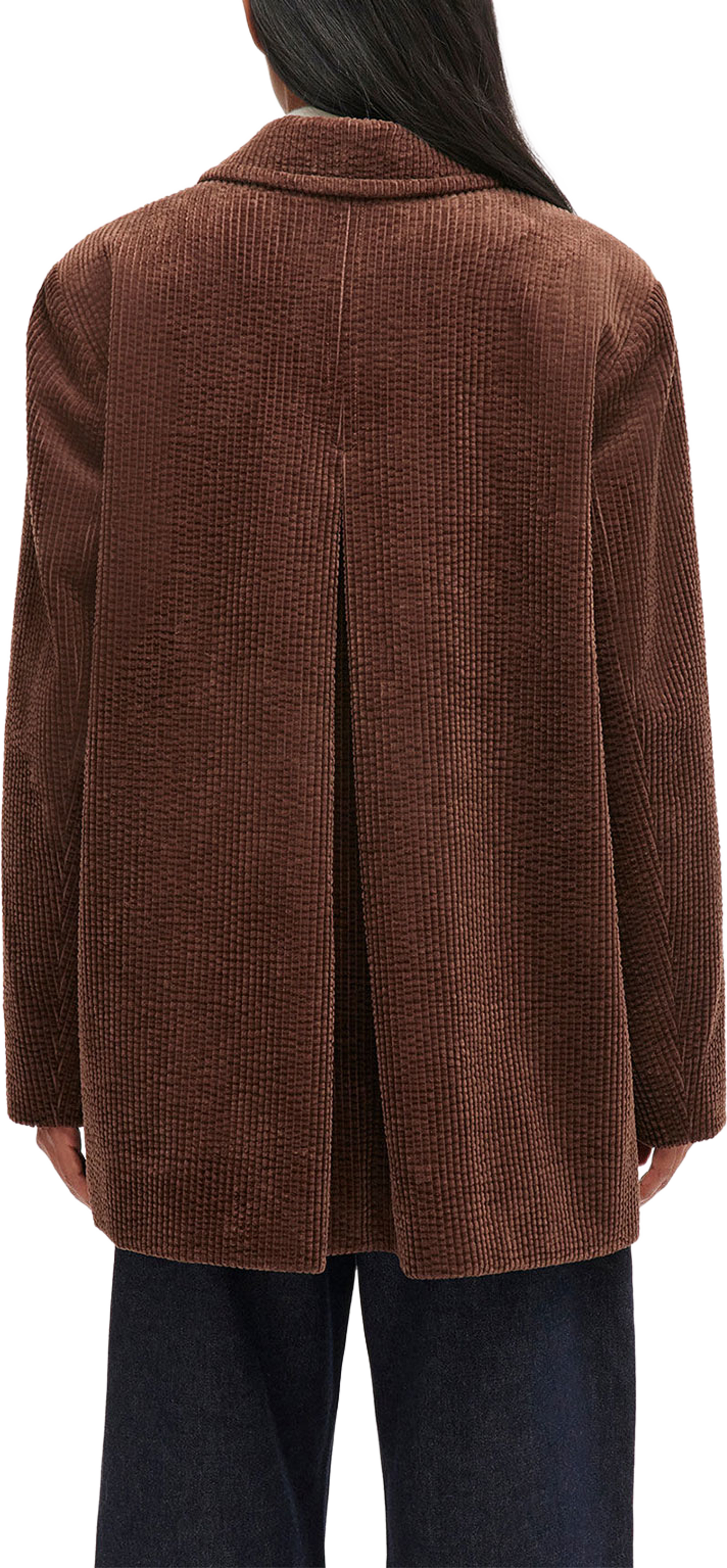 Seersucker Corduroy Blazer, från GANNI, i färgen Chicory Coffee. Klicka för att öppna bilden i stort format