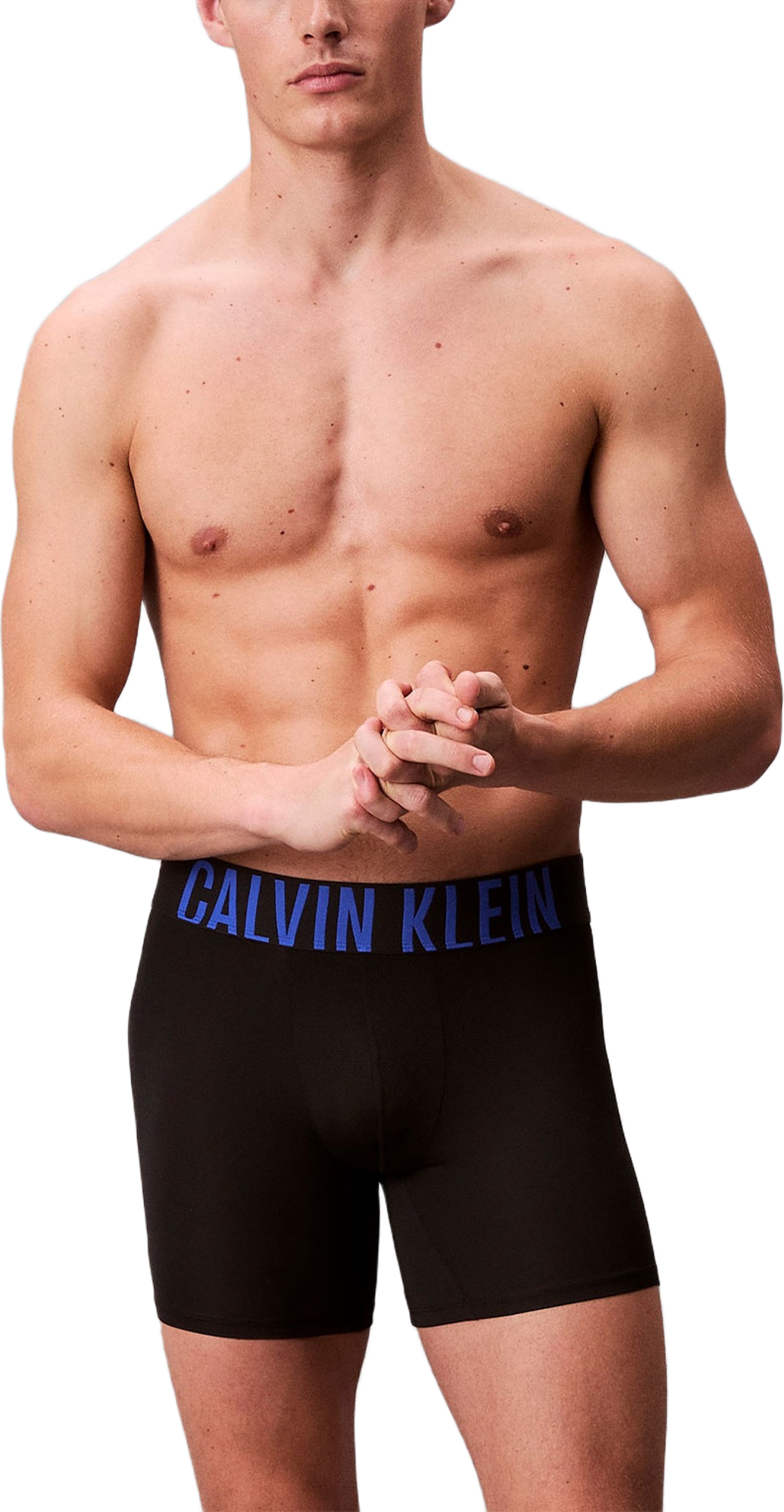 3 Pack Boxer Briefs - Intense Power Micro, från Calvin Klein, i färgen Black Bodies W/ White/Royalty/Turbu.