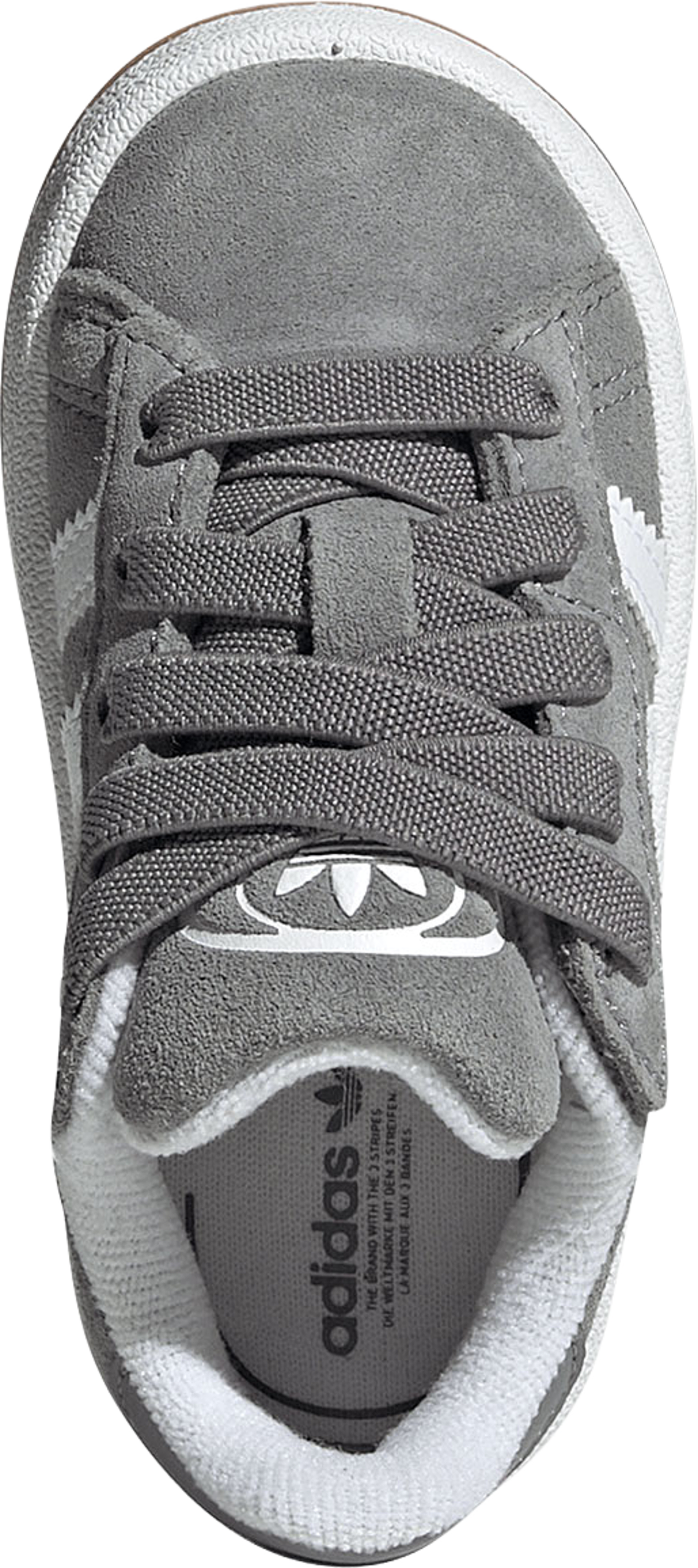 Campus 00s Comfort Closure Elastic Lace Skor Barn, från Adidas Originals, i färgen Grethr/Ftwwht/Gum2. Klicka för att öppna bilden i stort format