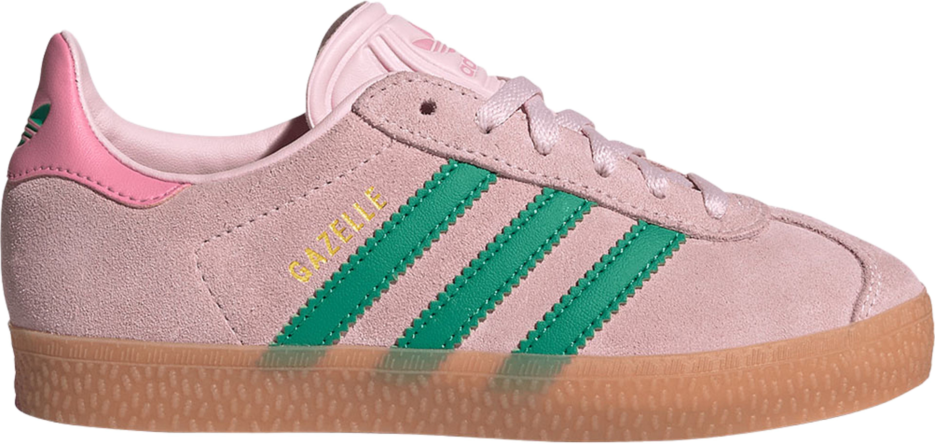 Gazelle Barnskor, från Adidas Originals, i färgen Clpink/Cougrn/Blipnk. Klicka för att öppna bilden i stort format