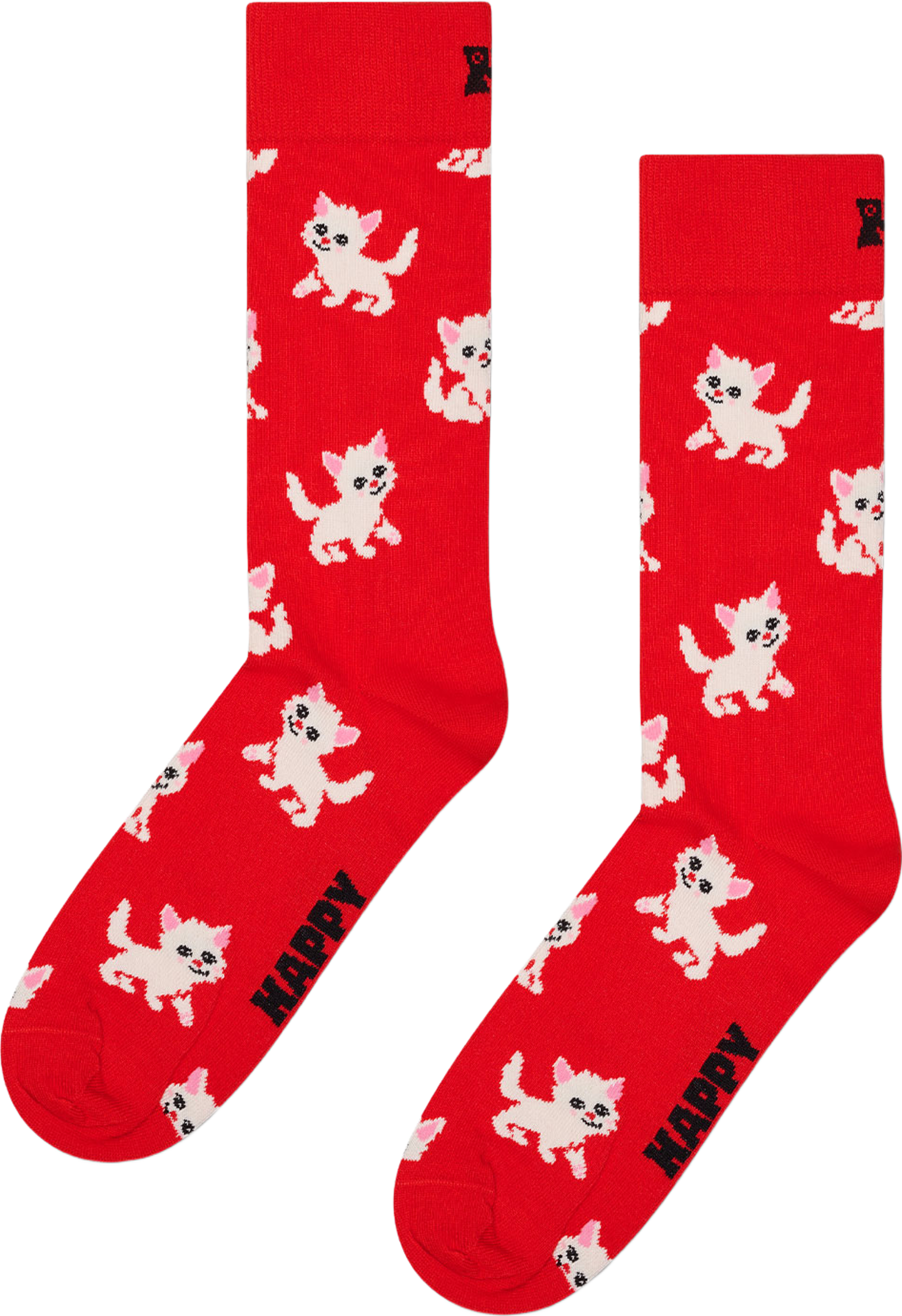 Kitten Sock, från Happy Socks, i färgen Red. Klicka för att öppna bilden i stort format