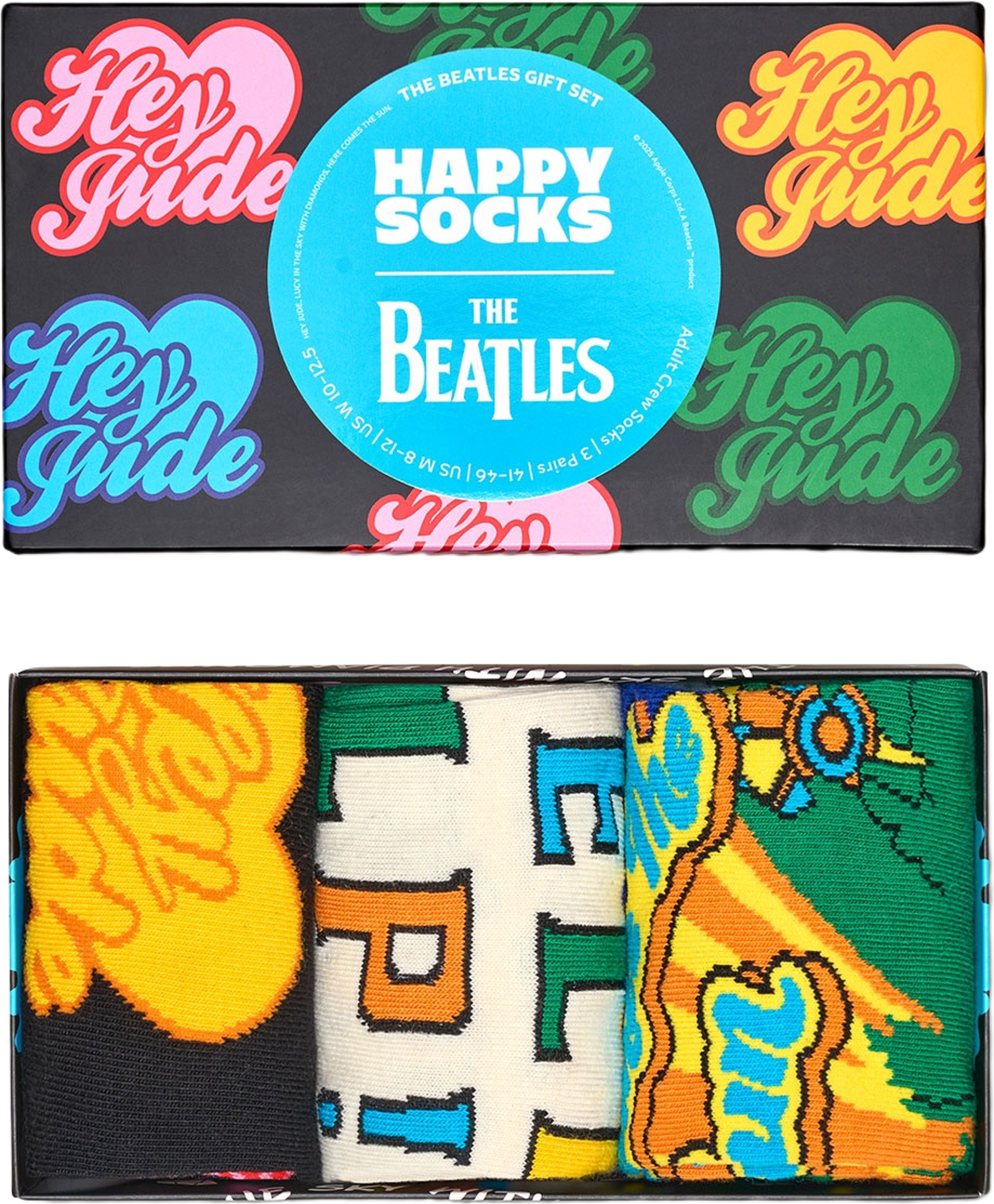 The Beatles 3-Pack Socks Gift Set