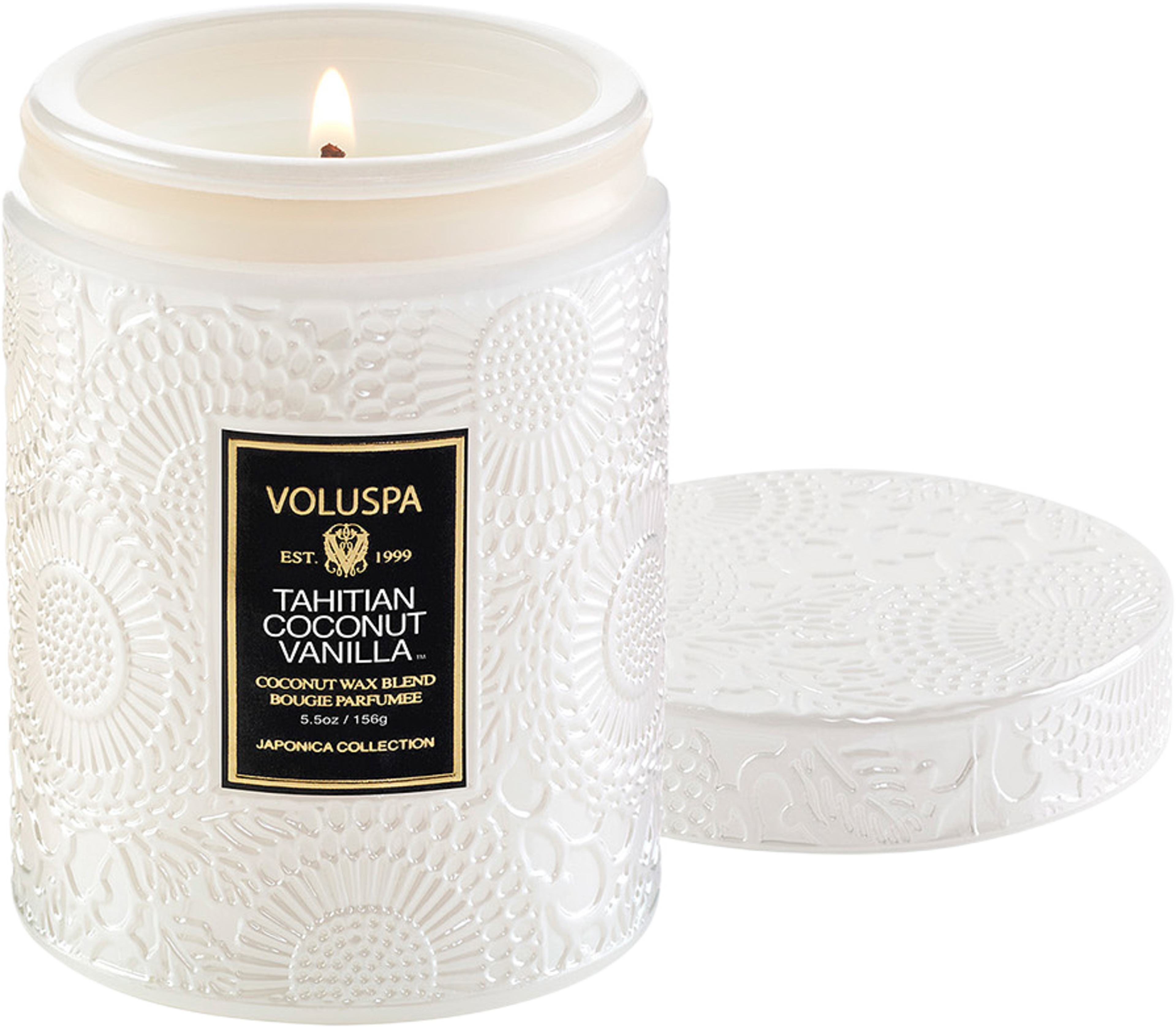 Tahitian Coconut Vanilla Small Jar Candle, från Voluspa.