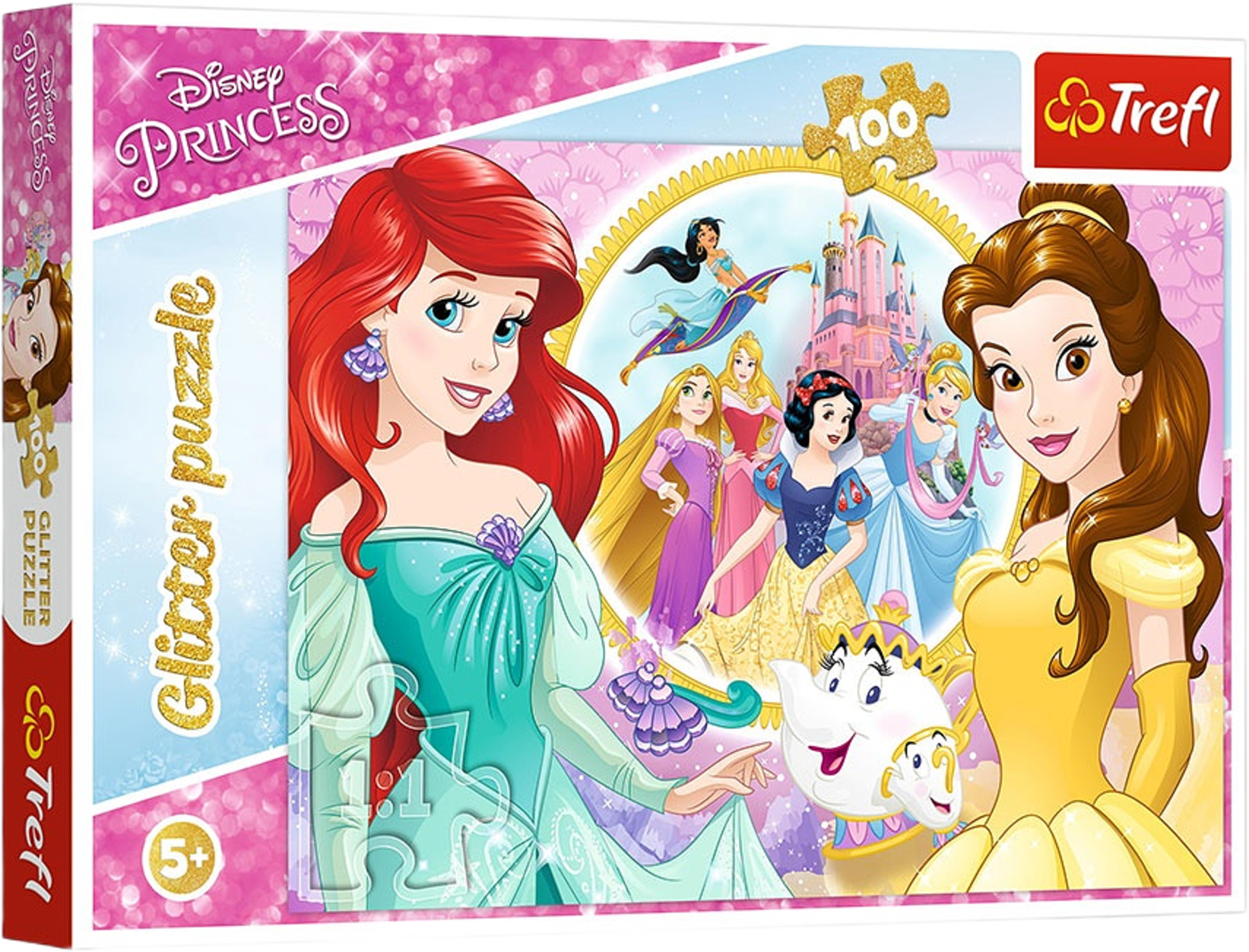 Glitterpussel Prinsessor 100
