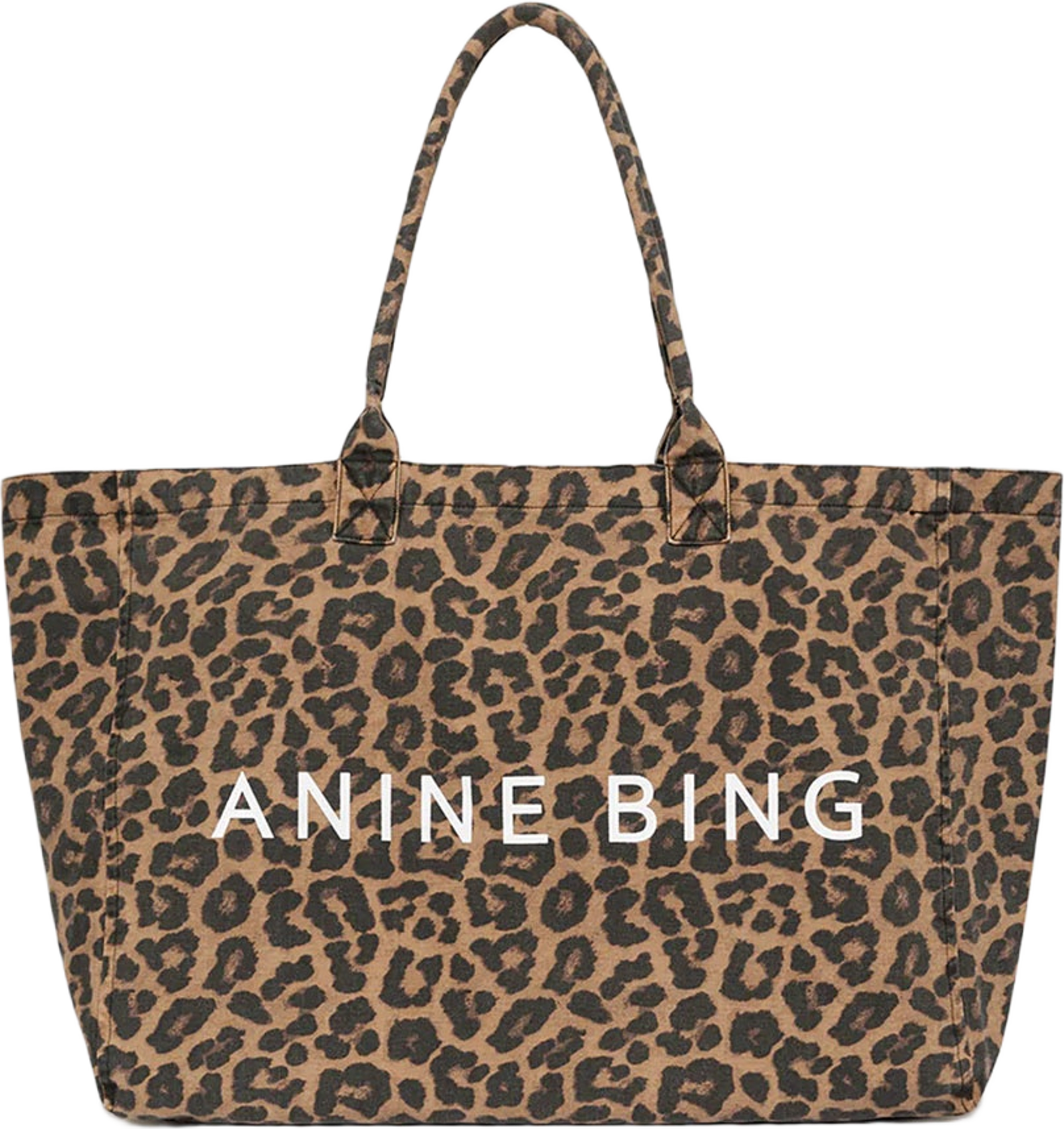 Leo Canvas Tote, från Anine Bing, i färgen Leopard.