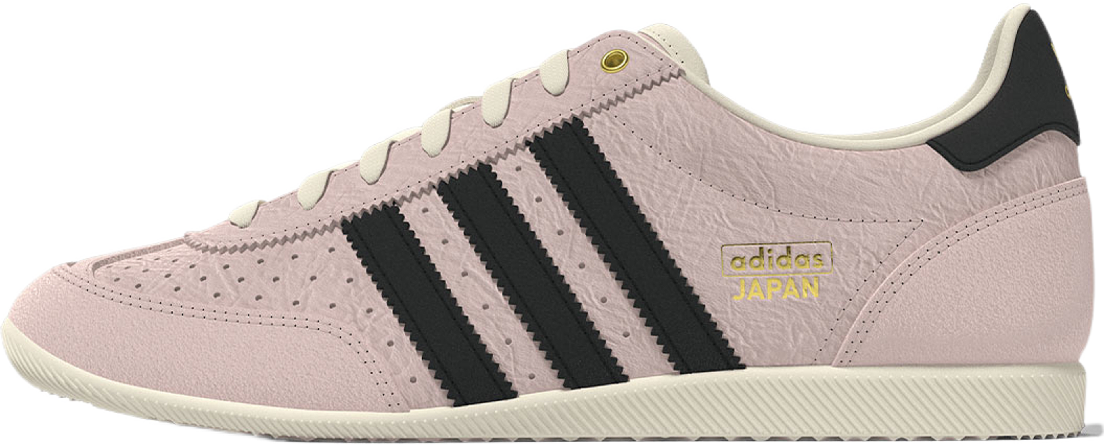 Japan Skor, från Adidas Originals, i färgen Sanpin/Cblack/Goldmt. Klicka för att öppna bilden i stort format