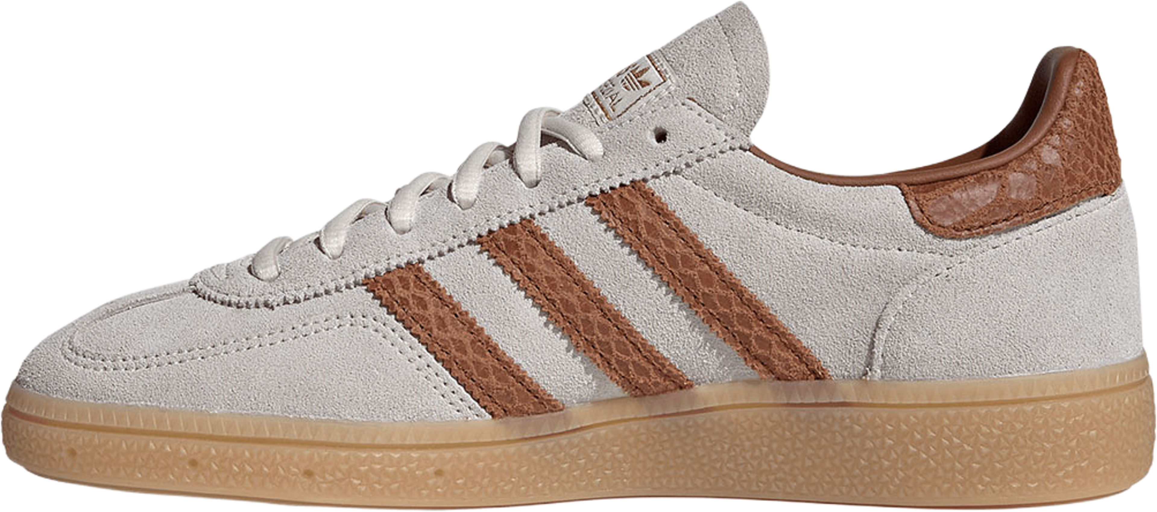 Handball Spezial Skor, från Adidas Originals, i färgen Owhite/Dubr/Gum3. Klicka för att öppna bilden i stort format