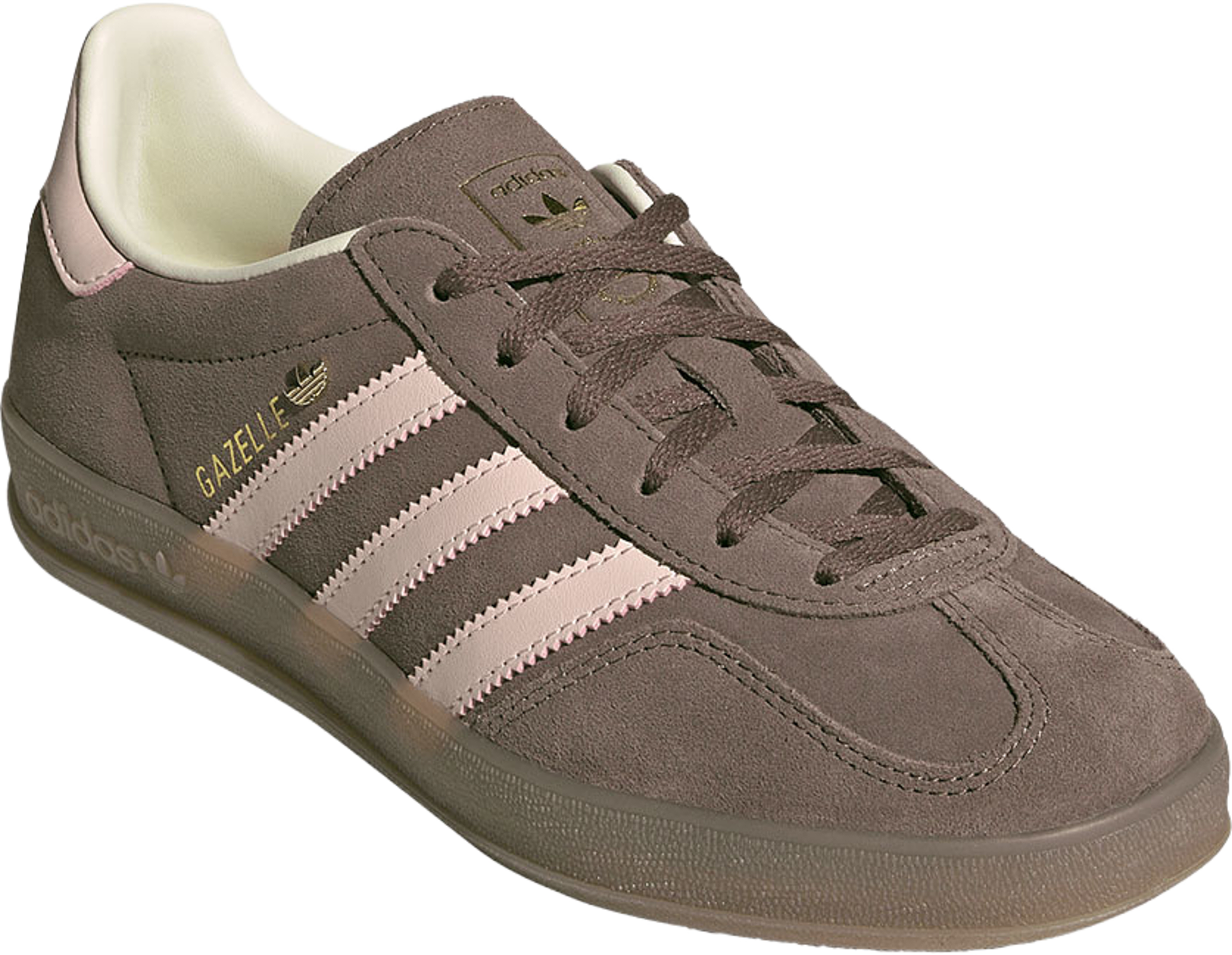 Gazelle Indoor Skor, från Adidas Originals, i färgen Earstr/Wonqua/Gum5. Klicka för att öppna bilden i stort format